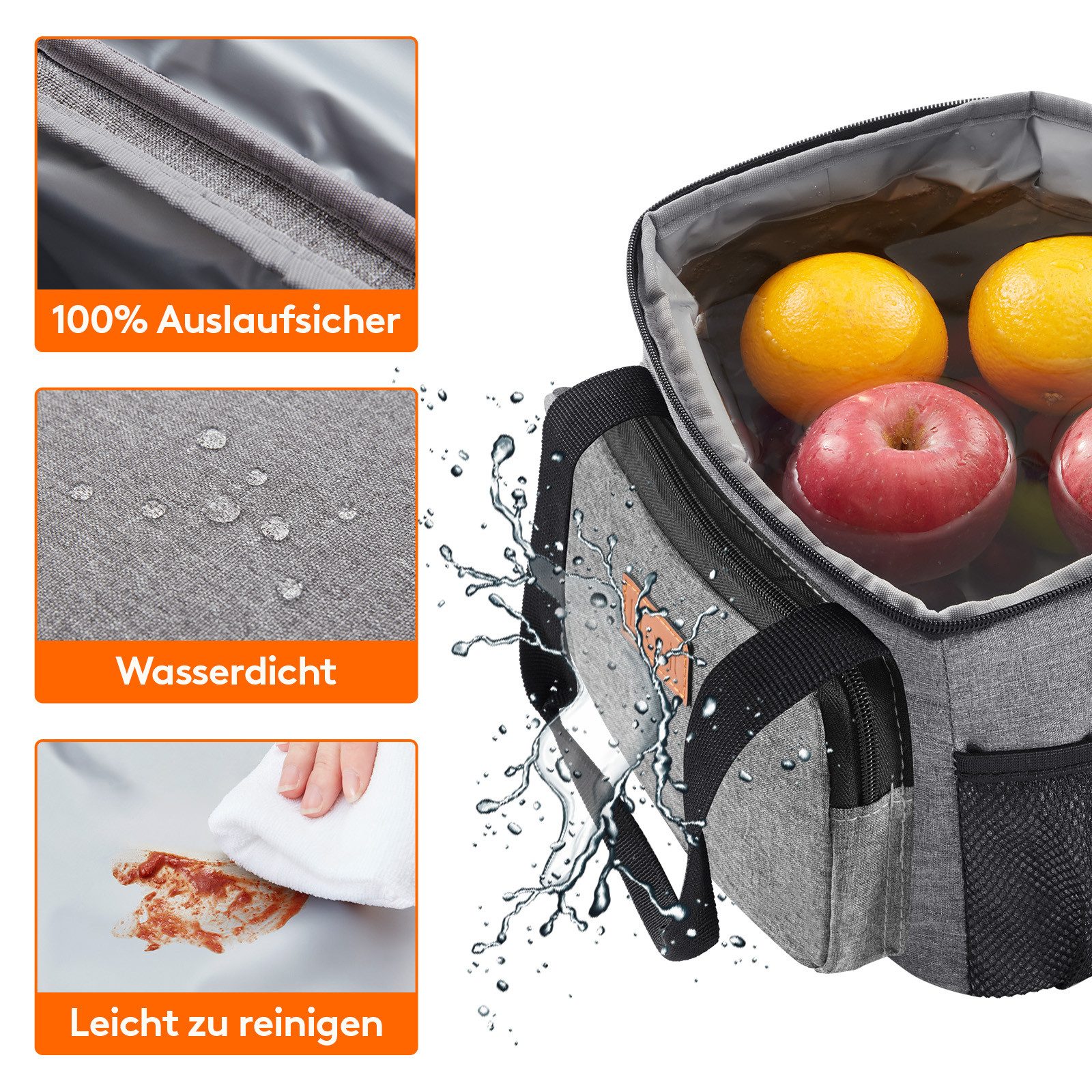 Lifewit Picknicktasche Kühltasche faltbar Thermotasche Picknicktasche Lebensmitteltransport (Set), Insulated, Portable – Bild 3 von 5