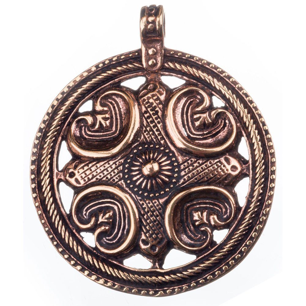 Kettenanhänger Viking 4 Elemente Wikinger Bronze Anhänger Schmuck 49x43mm