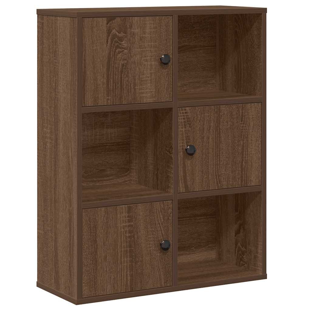 vidaXL Bücherregal Bücherregal Braun Eichen-Optik 60x24x76,5 günstig online kaufen