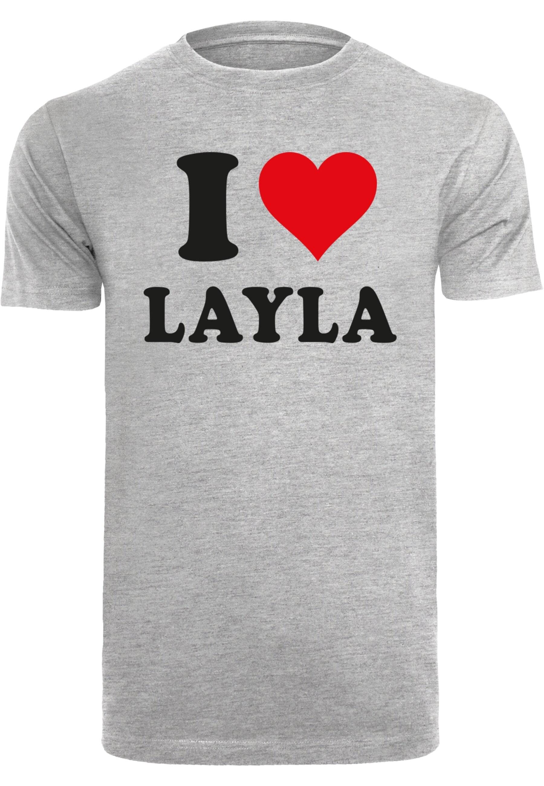 Merchcode T-Shirt Herren I Love Layla T-Shirt (1-tlg) heathergrey | T-Shirts