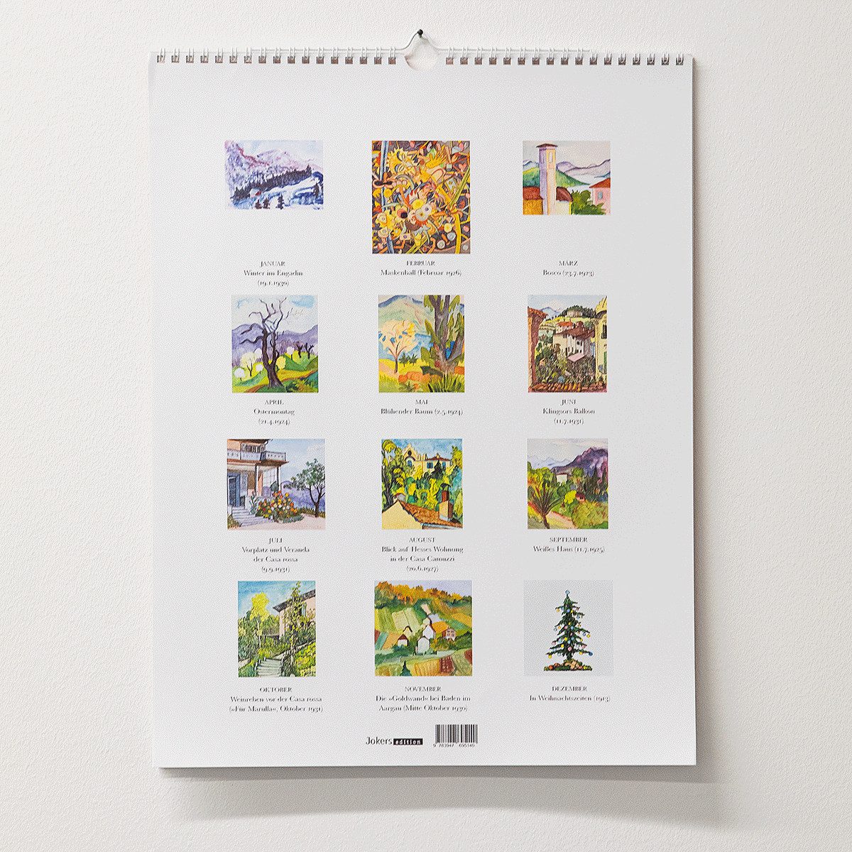 Suhrkamp Verlag Wandkalender Wandkalender 2025 »Hermann Hesse«.