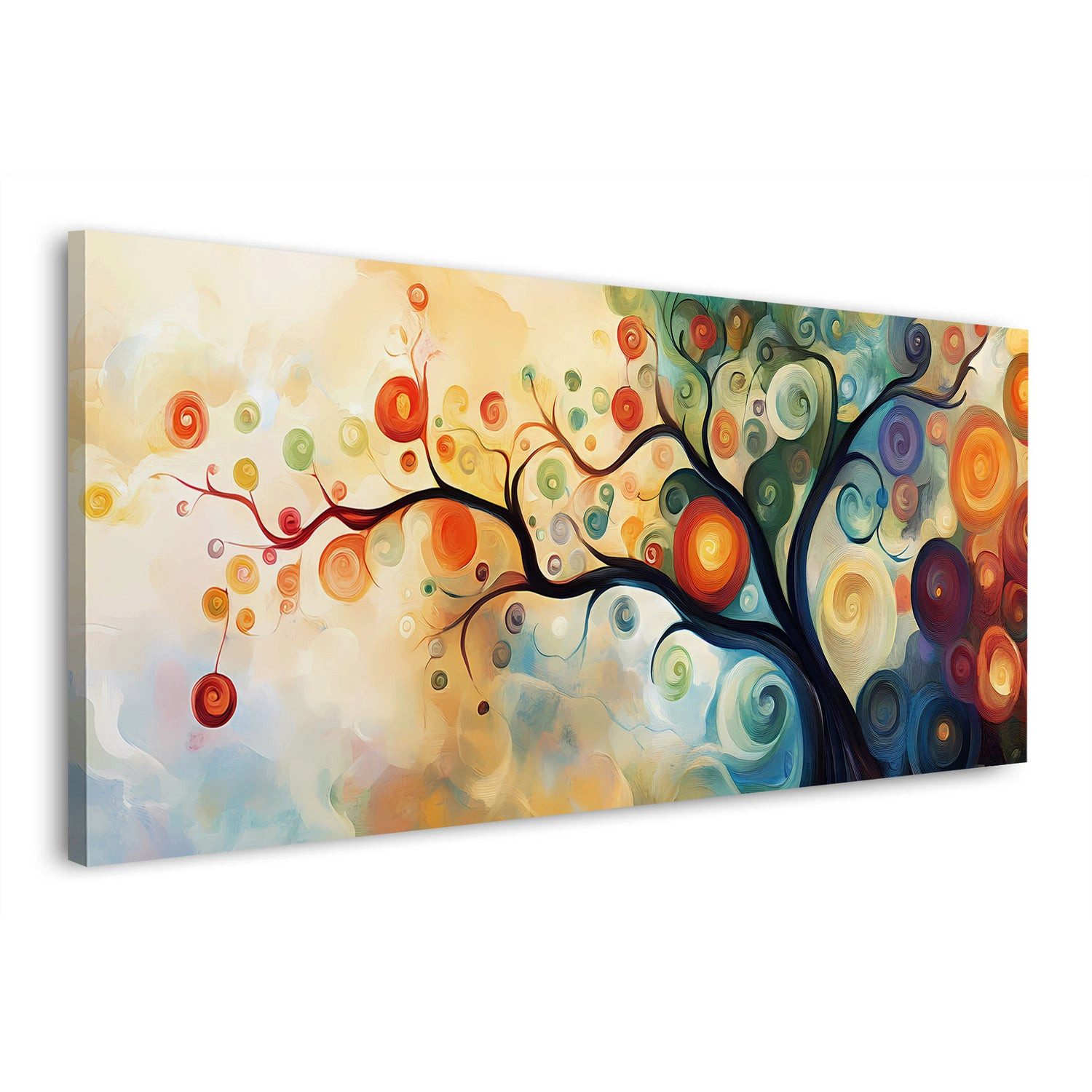 Artedinoi Leinwandbild Lebensbaum fantasievoll modern Leinwandbild Wandbild Kunstdruck XL Wan, Lebensbaum, modern