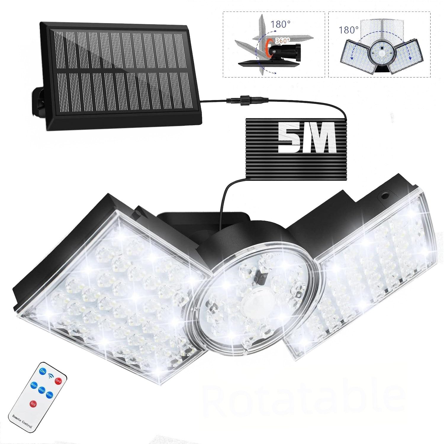 LED Solarleuchte LED-Außenleuchte für den Außenbereich mit Bewegungssensor