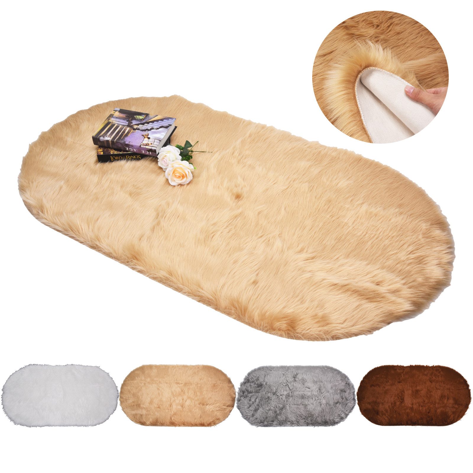 Sunicol Langflor-Teppich 6 cm Hochflor Teppich, Weich, Flauschig, Kunstfell günstig online kaufen