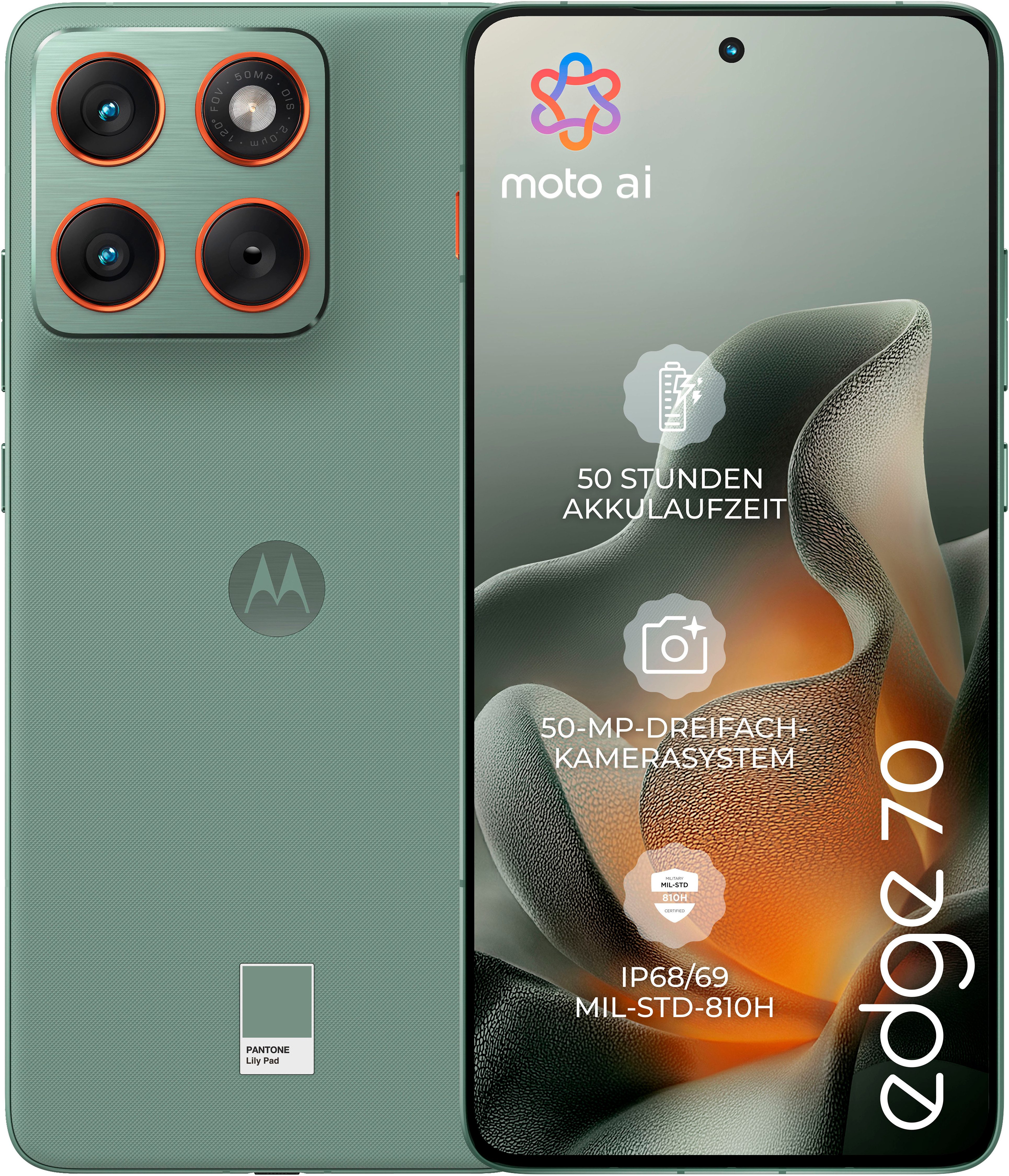 Motorola edge 70 512GB Smartphone (16,94 cm/6,67 Zoll, 512 GB Speicherplatz, 50 MP Kamera)