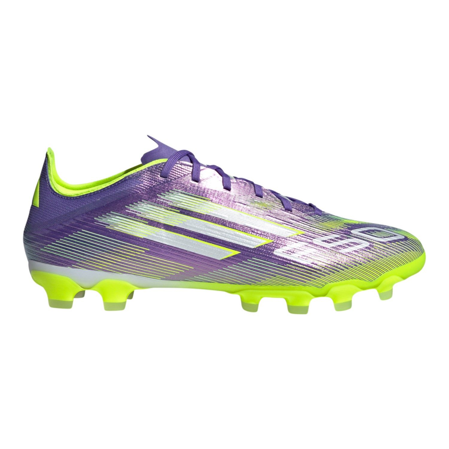 adidas Performance F50 Pro MG (für Kunstrasen, Hart- und Aschenplätze) purple/lime Herren Fußballschuh