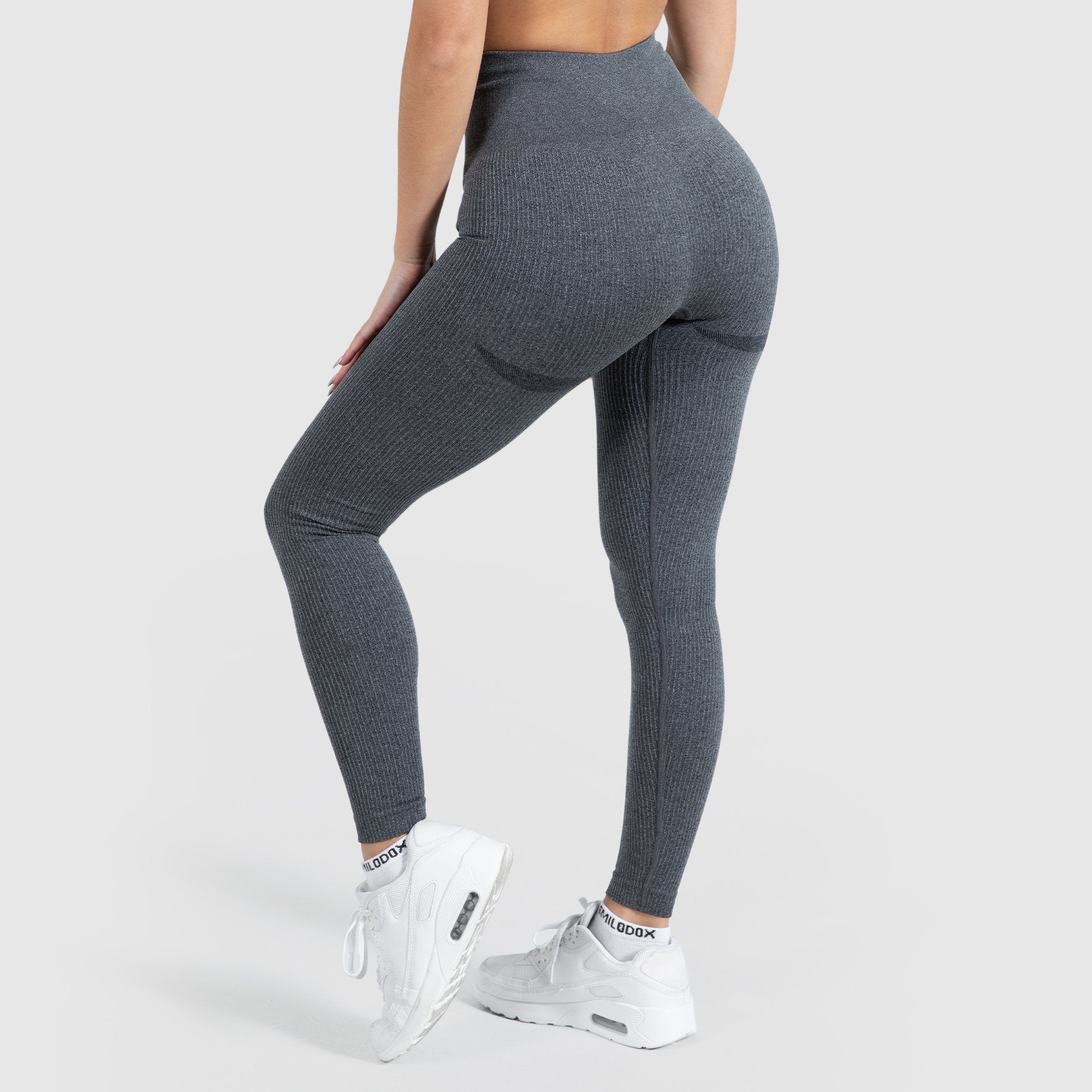 Anthrazit Smilodox Amaze - Ripp Leggings Melange