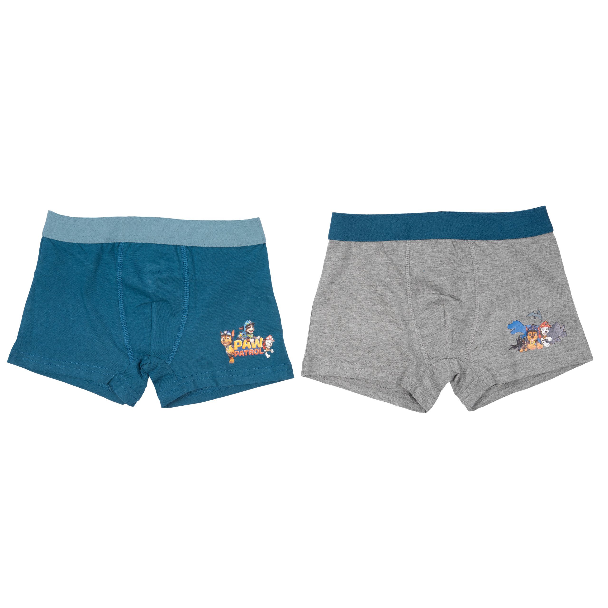 Labels® Paw United Boxershorts Jungen Pack) Patrol für (2er Grau/Blau Boxershorts