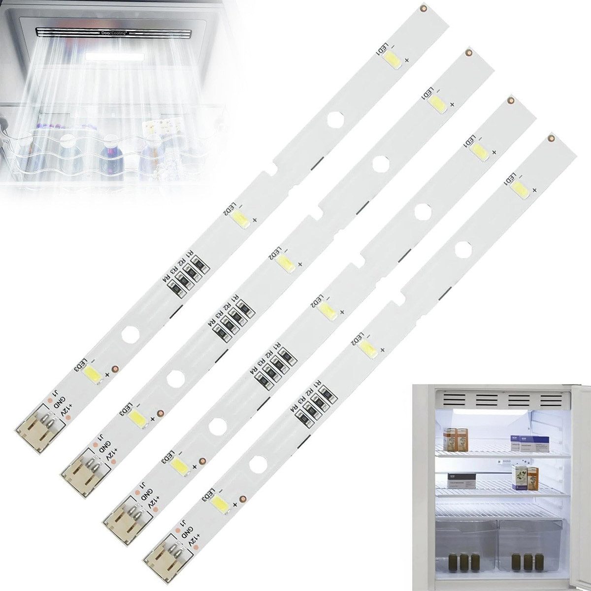 DOPWii LED-Streifen 4 Stück LED-Lichtleiste für günstig online kaufen
