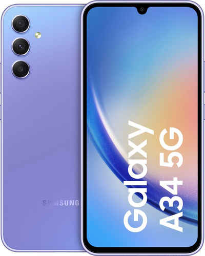 Samsung Galaxy A34 5G 256GB Smartphone (16,65 cm/6,6 Zoll, 256 GB Speicherplatz, 48 MP Kamera)
