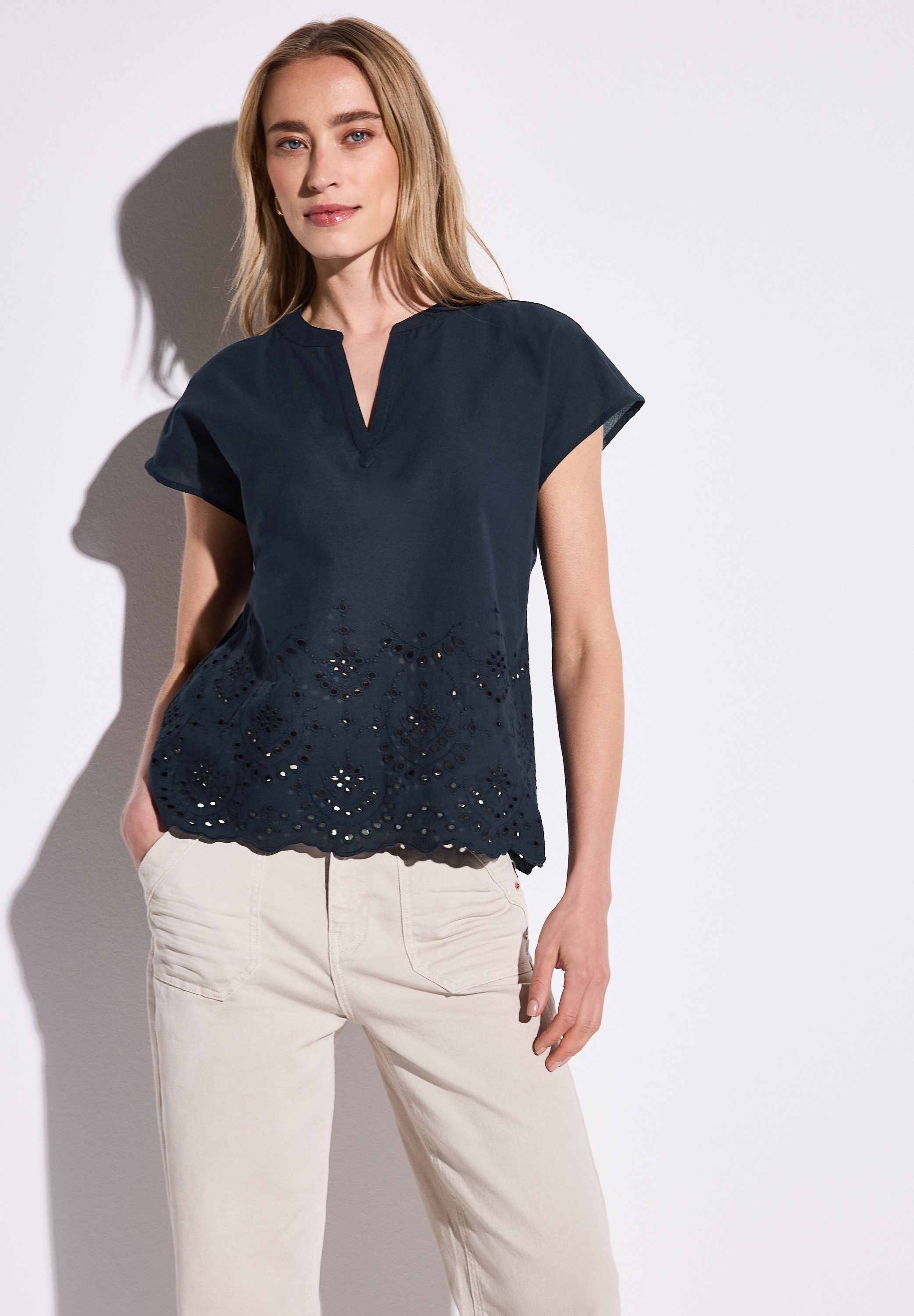 STREET ONE Shirtbluse aus reiner Baumwolle günstig online kaufen