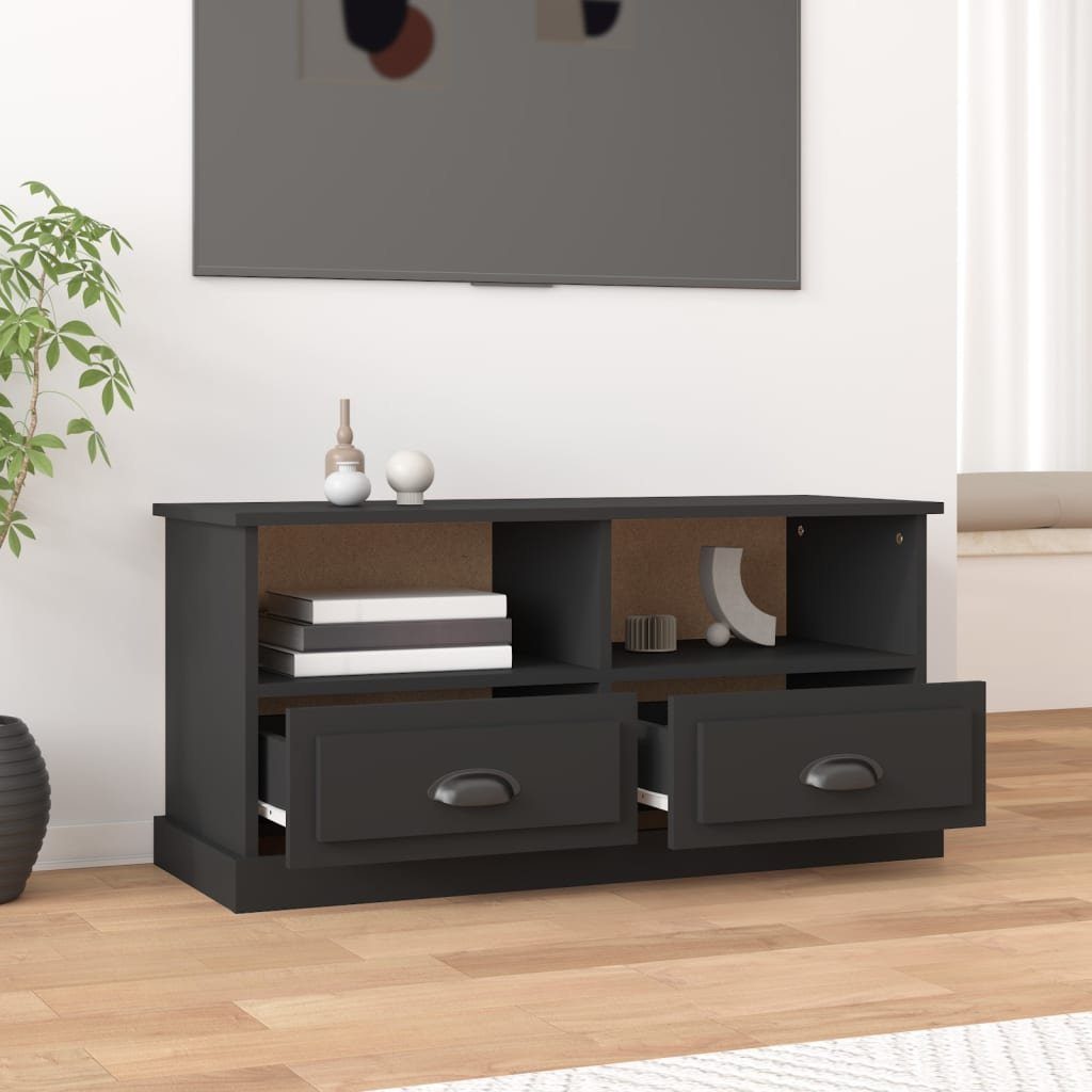 vidaXL TV-Schrank TV-Schrank Schwarz 93x35,5x45 cm Holzwerkstoff (1-St)