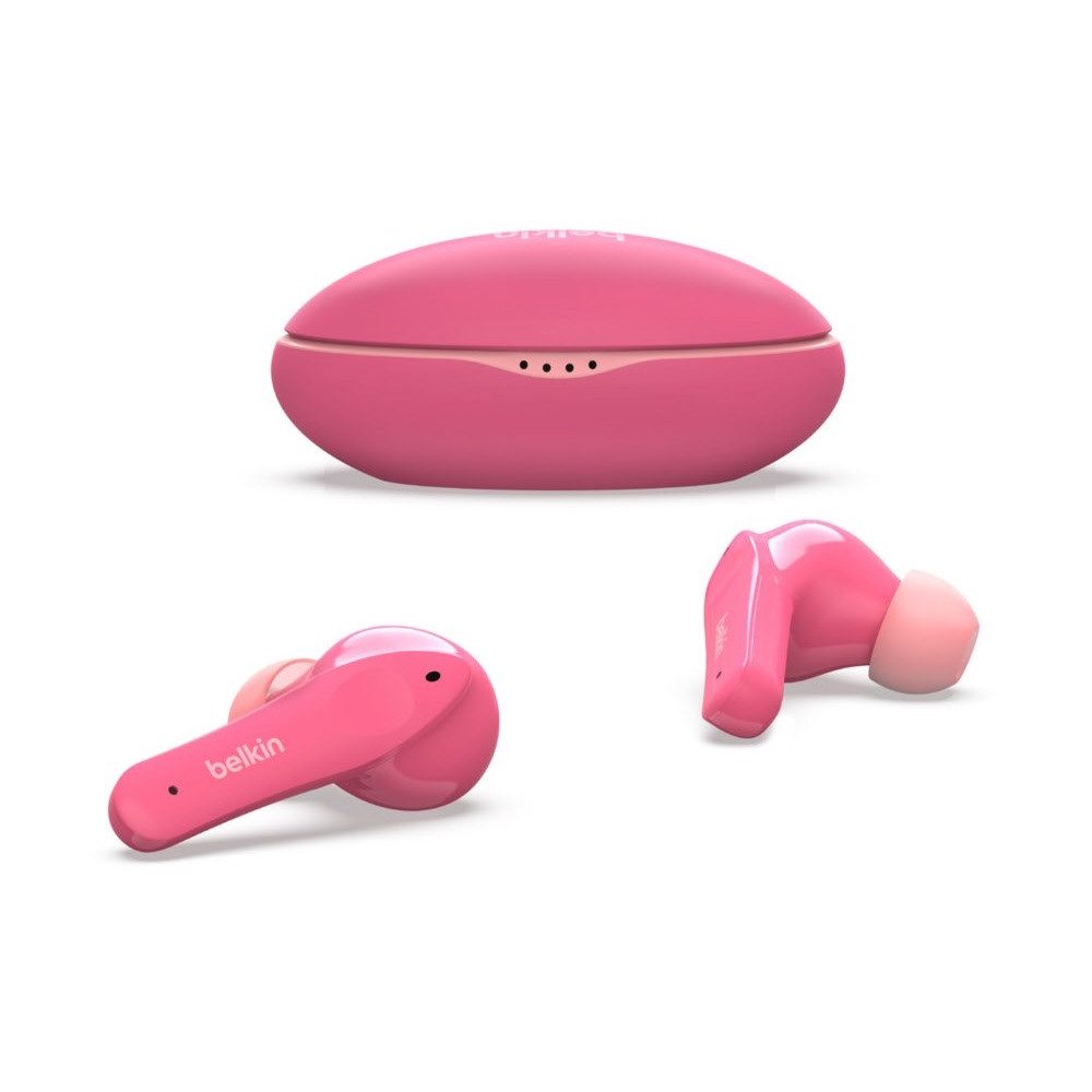 Belkin Belkin SoundForm Nano True Wireless Kopfhörer pink. wireless Kopfhörer (True Wireless Freiheit für die Familie, Bluetooth, Kindersichere Lautstärkebegrenzung)