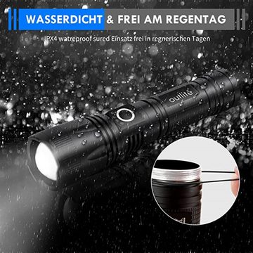 XDOVET Taschenlampe LED Taschenlampe Extrem Hell,LED Taschenlampe,USB Aufladbar 26650, Batterie Enthalten,Lange Arbeitszeit Taschenlampen LED für Camping