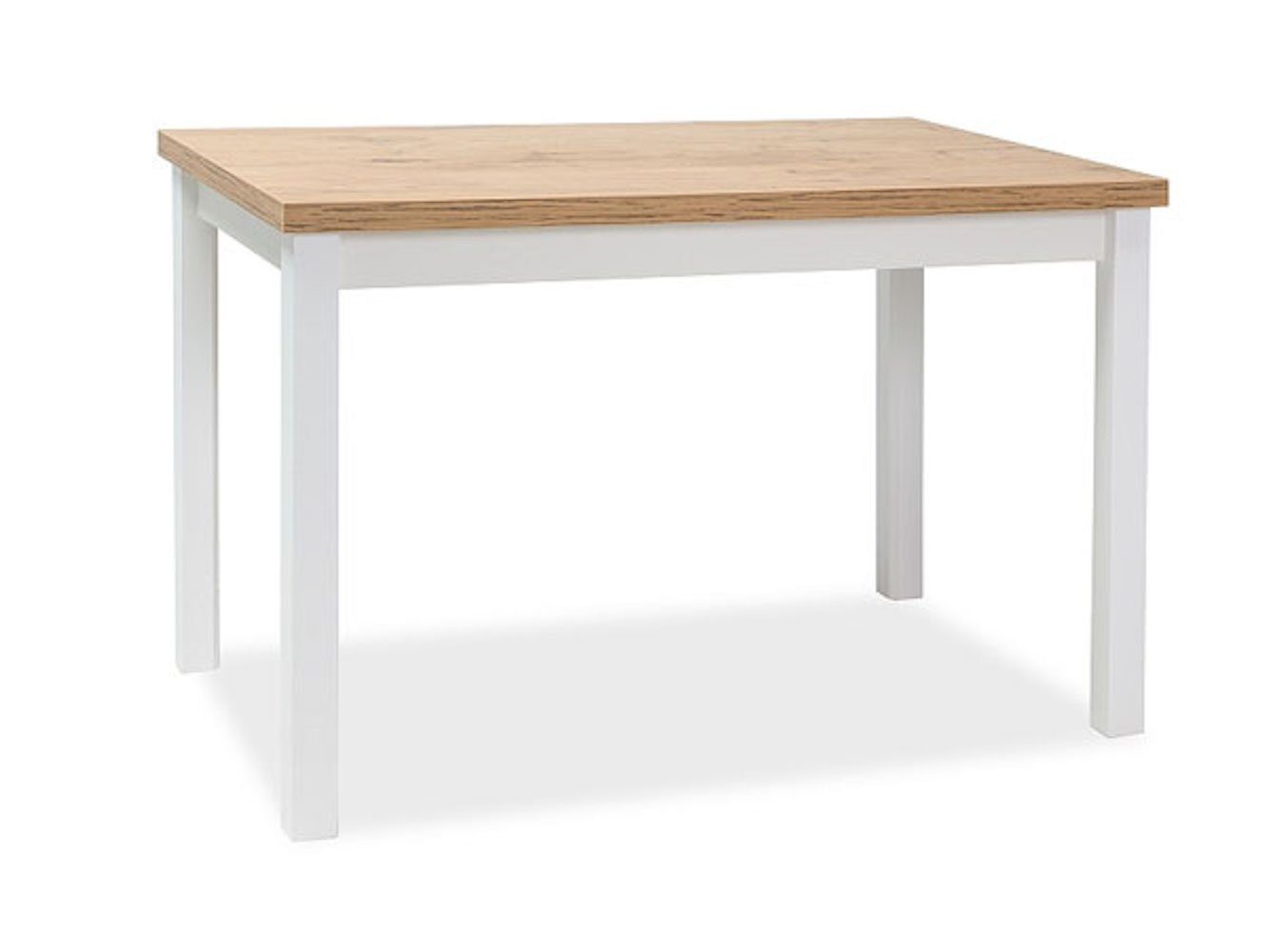 Feldmann-Wohnen Esstisch Adam (1-St), 120x68x75cm Eiche Lancelot / weiß