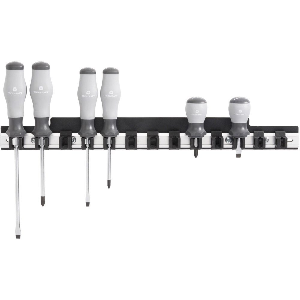 Werkzeughalter TOOLCRAFT 88 68 87 TOOLCRAFT Alu-Schraubendreherleiste (L x B) 435 mm