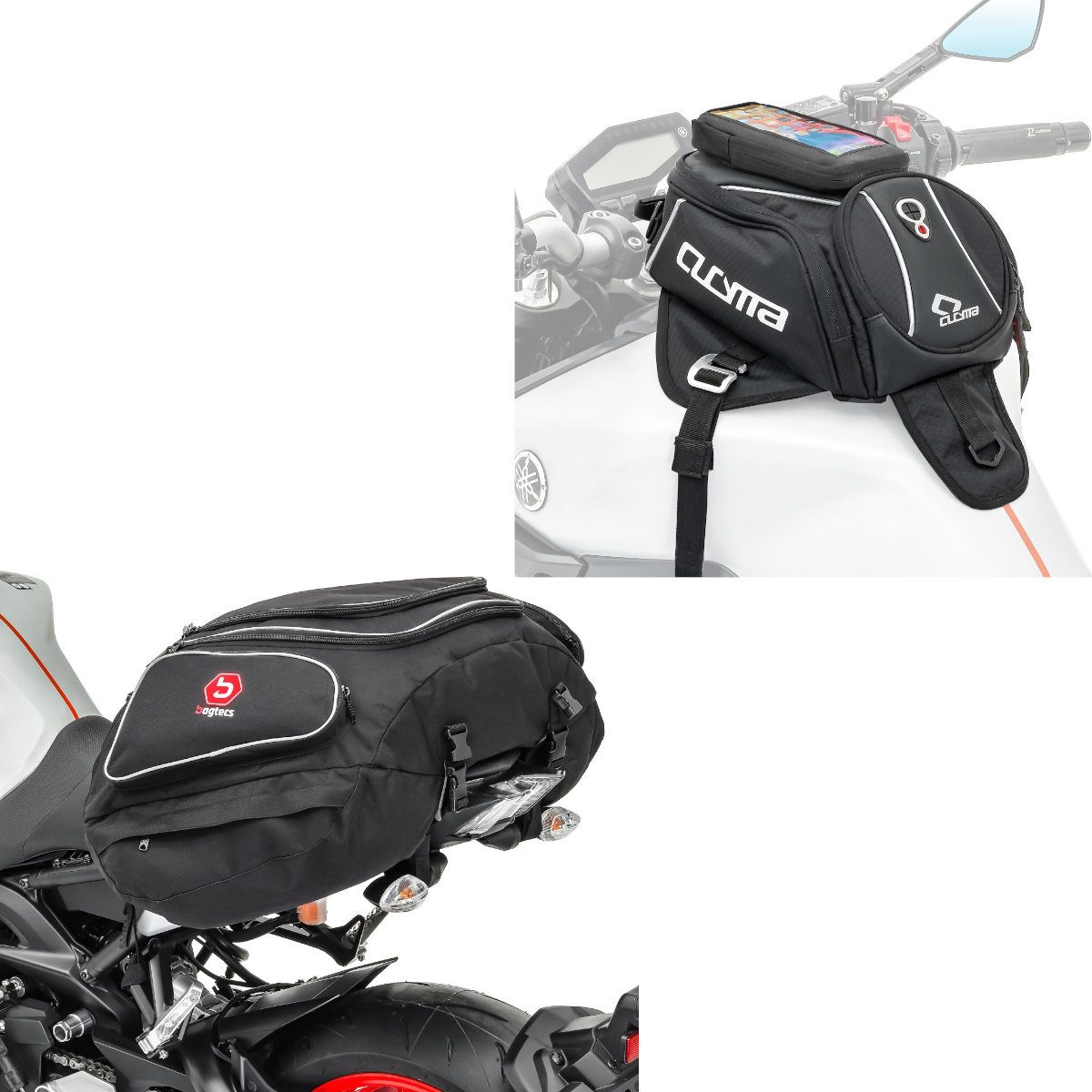 Bagtecs Reisetasche Set: Tankrucksack Magnet TR6 + Hecktasche X50