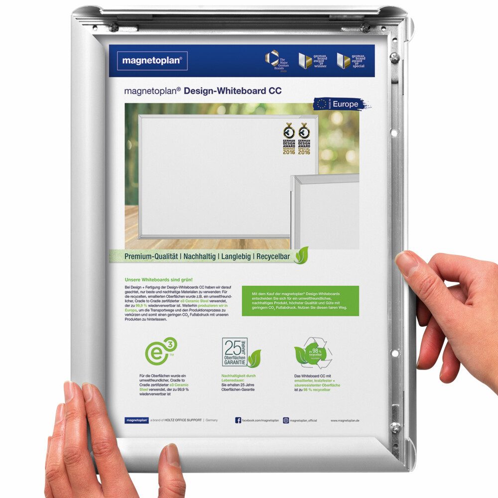 Deflecto Hängevitrine Reflecto Klapprahmen A3 Praktisch und vielseitig für A3-Präsentationen (1-St)