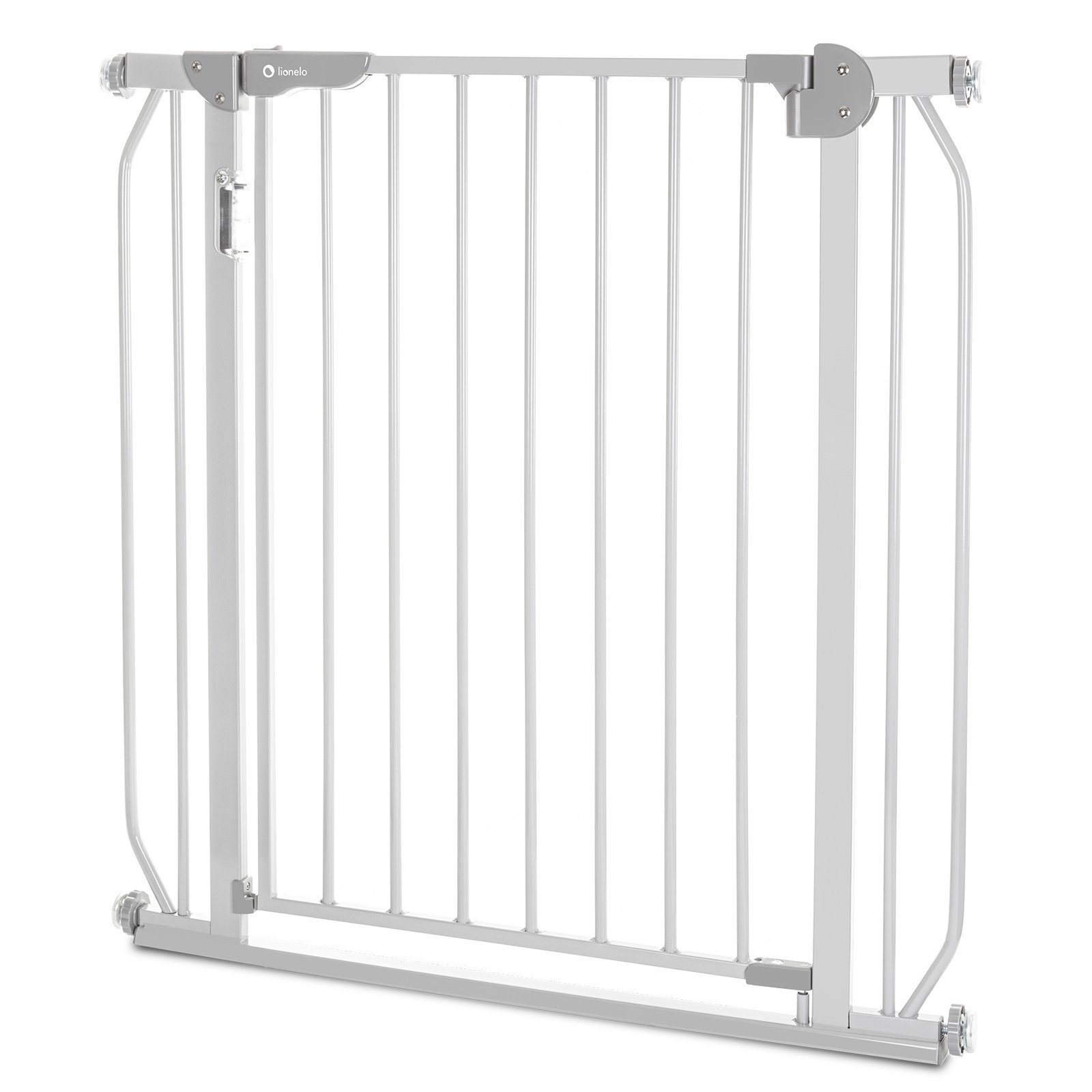 lionelo Türschutzgitter Truus Slim und Led (TOP),  ohne Bohren Metall 90° Stop beidseitig schwenkbar 75-105cm