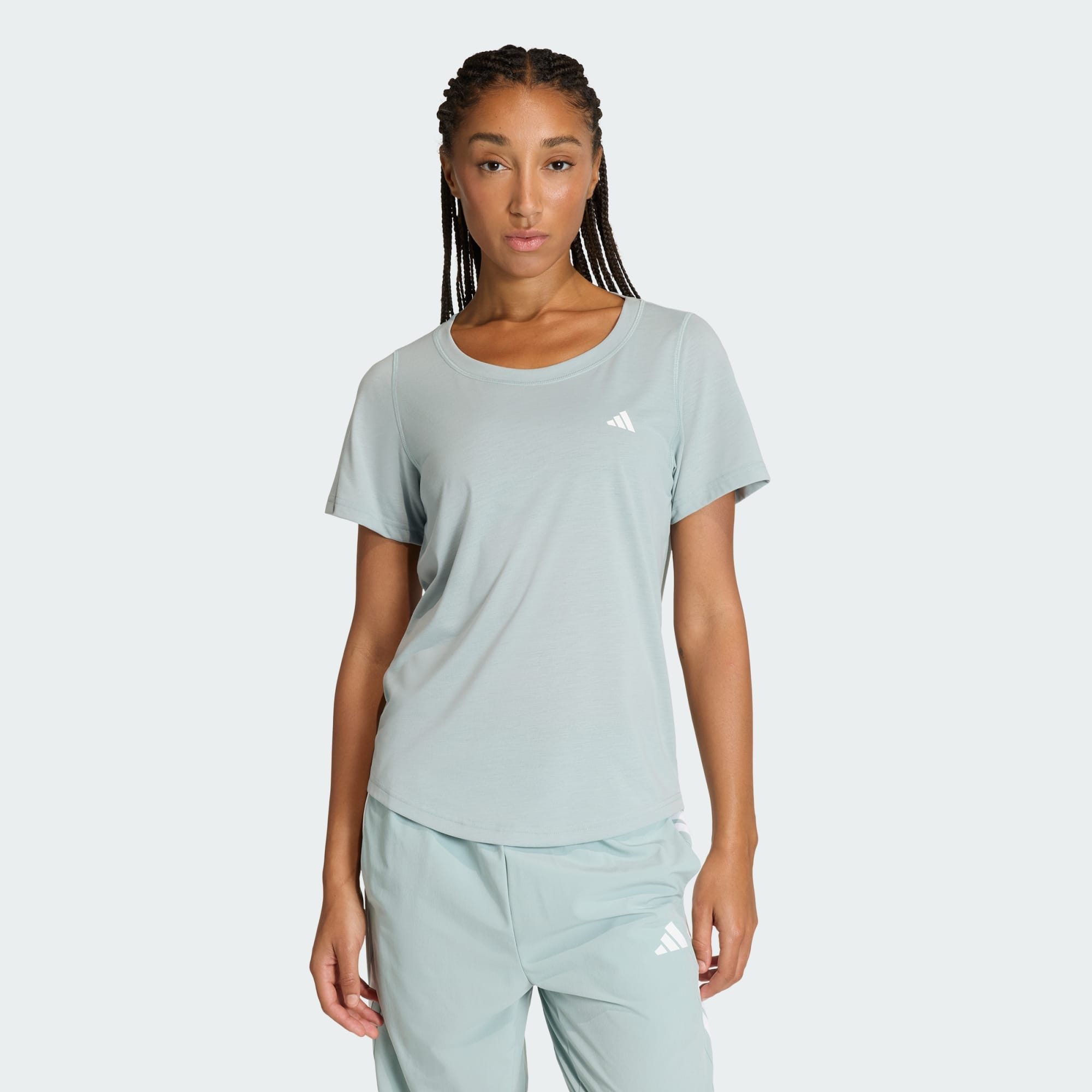 adidas Performance Trainingsshirt WORKOUT ESSENTIALS T-SHIRT MIT TIEFEM AUSSCHNITT