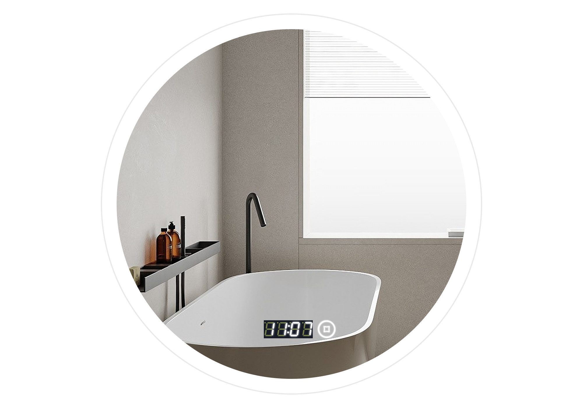 WDWRITTI Badspiegel Led Uhr dimmbar Touch günstig online kaufen
