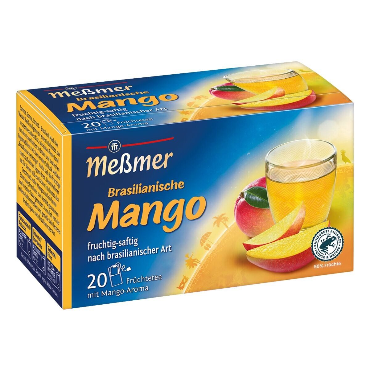 Meßmer Tee Brasilianische Mango, Früchtetee mit Mango-Aroma