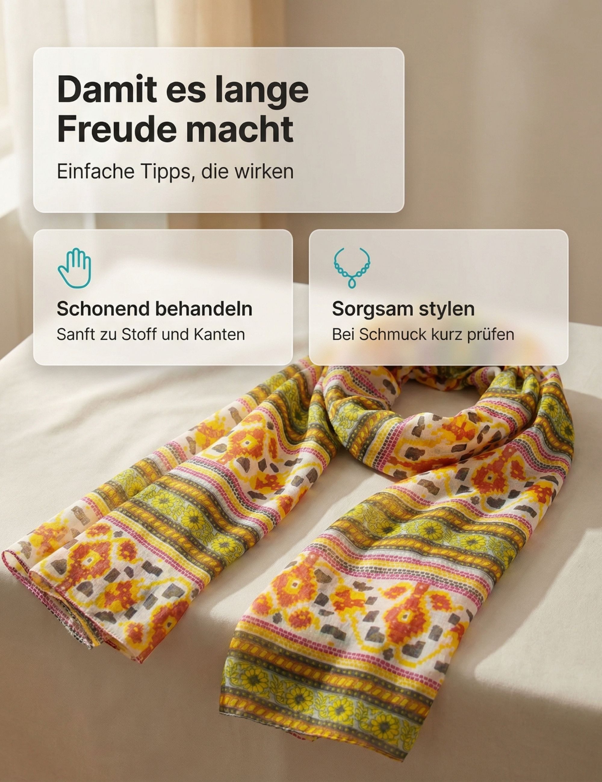 Sunsa Halstuch Damen Schal Tuch. Baumwolle Halstuch. Scarf mit Blumen Aufdruck, Blumen & Abstract Aufdruck