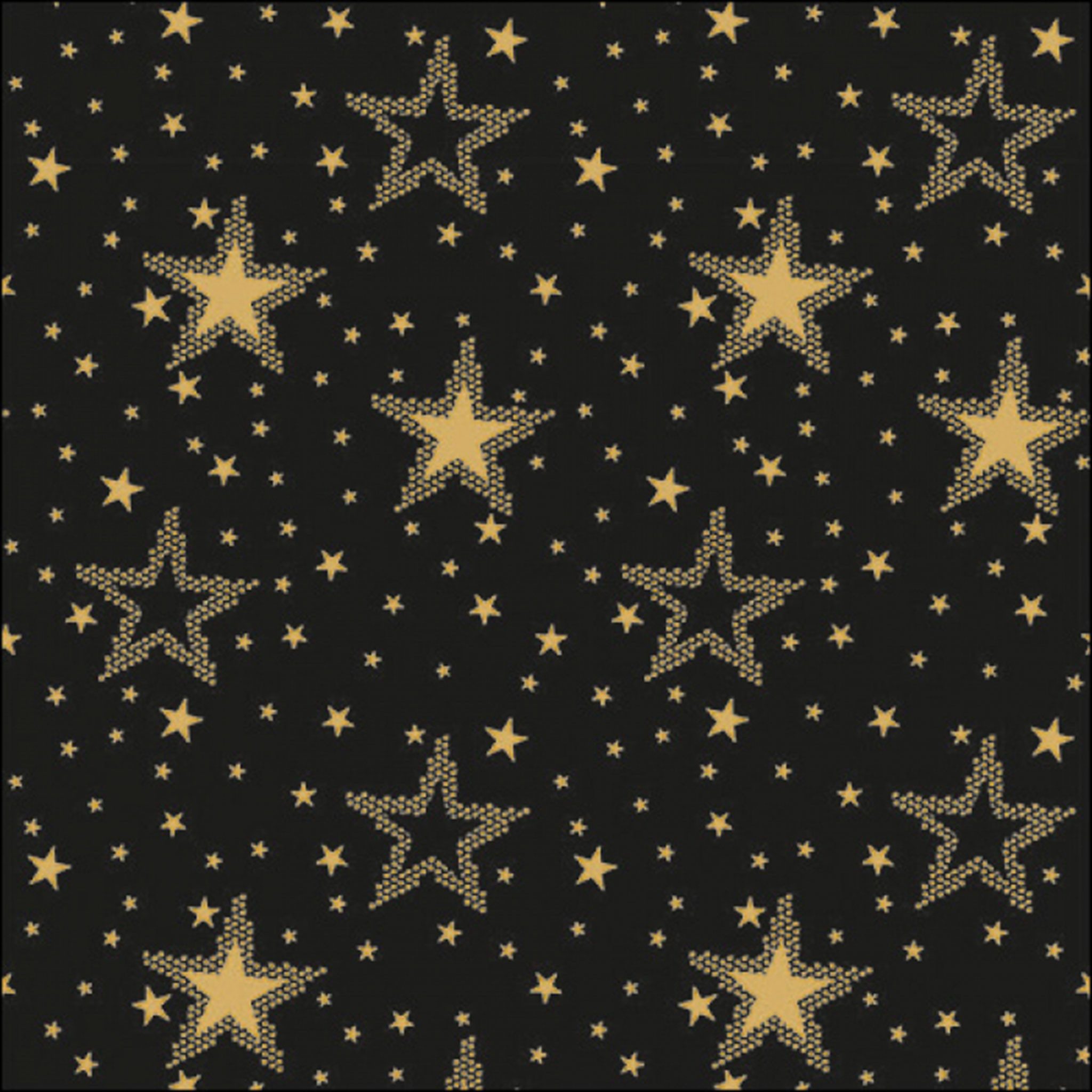 Ambiente Luxury Paper Products Papierserviette, Servietten Papier 33x33cm 3-lagig mit goldenen Sternen Muster 20 Stück