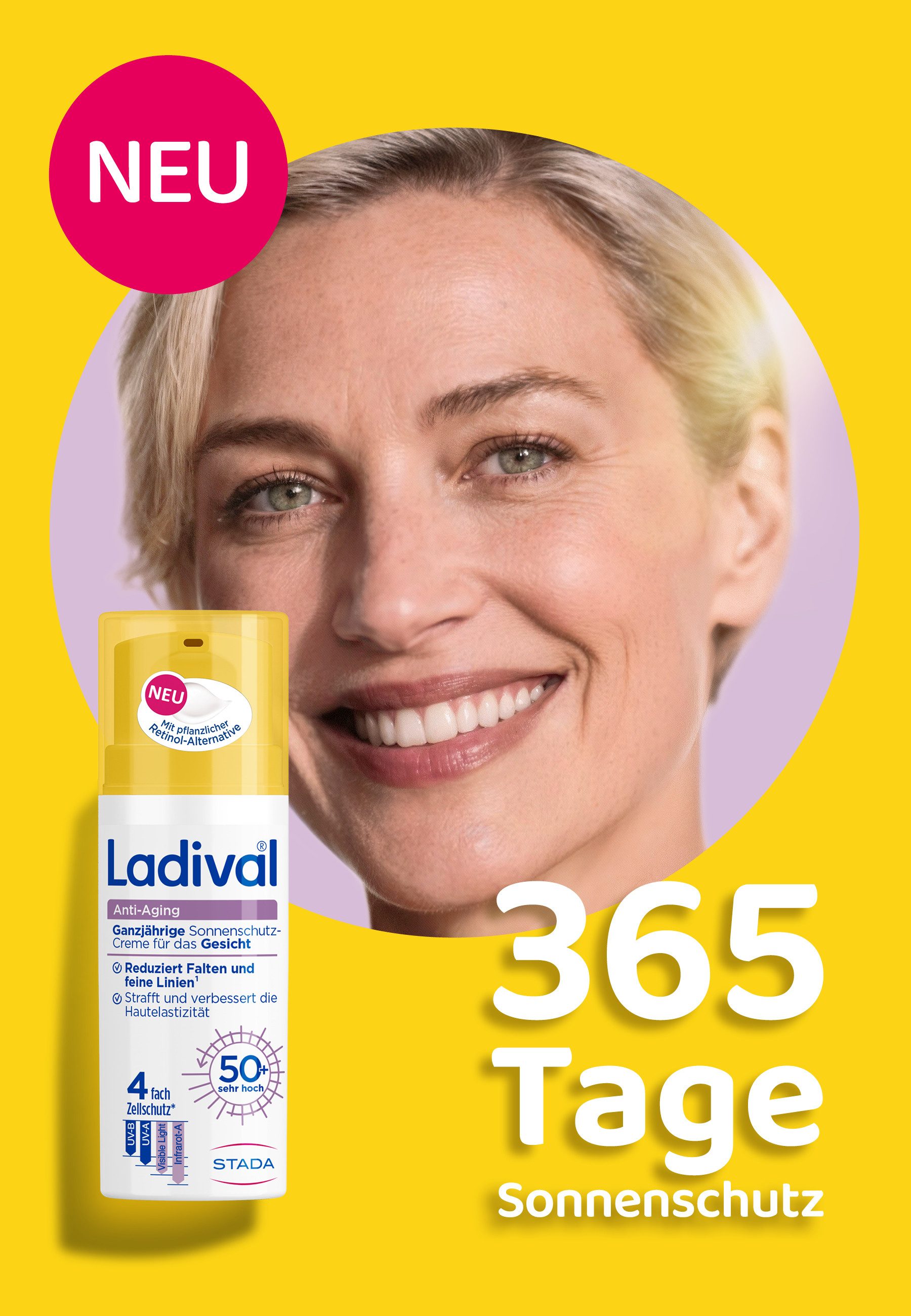 Ladival Sonnenschutzcreme Anti-Aging Sonnenschutz-Creme Gesicht LSF 50+, 1-tlg.