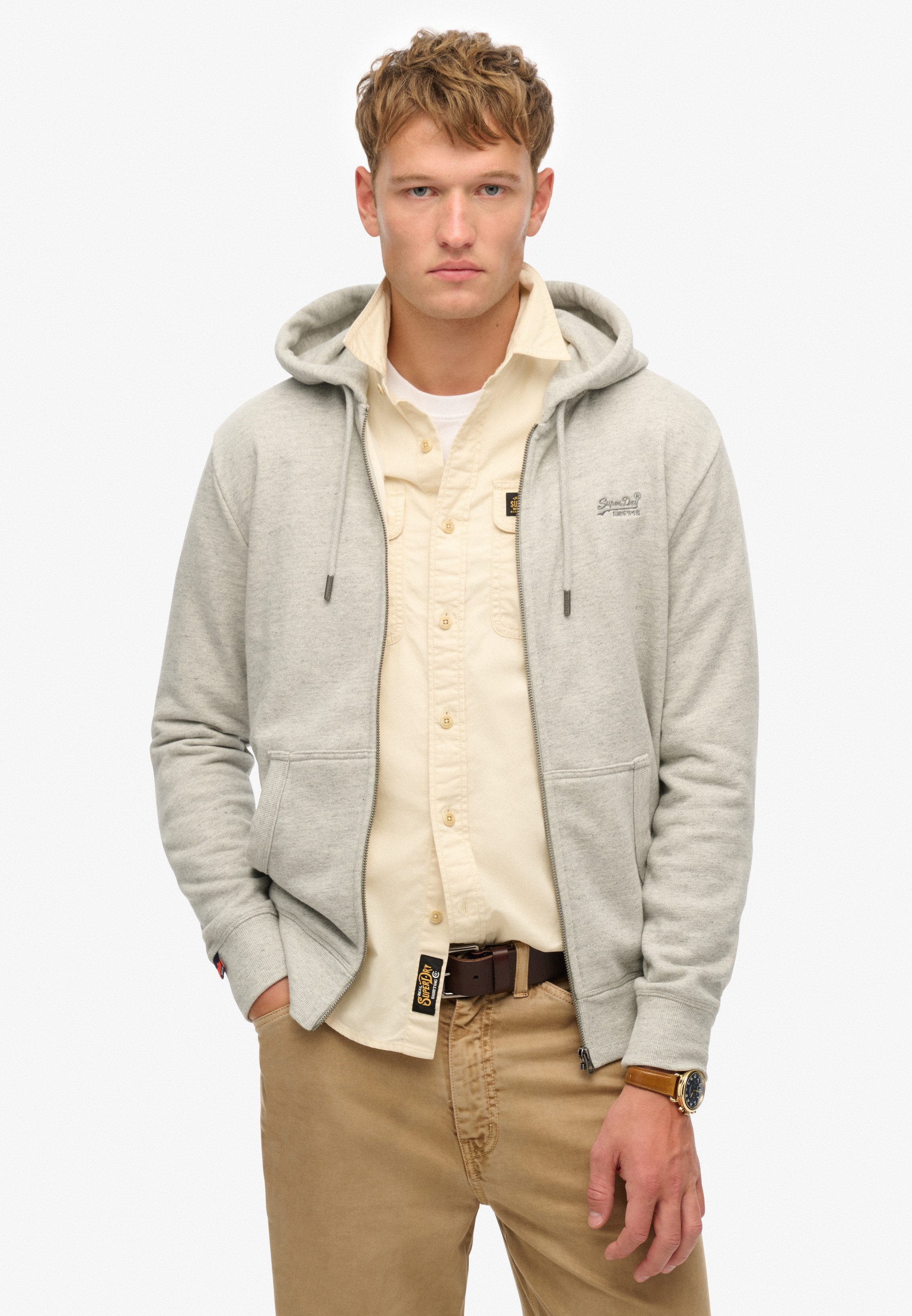 Superdry Kapuzensweatjacke ESSENTIAL LOGO ZIP HOODIE günstig online kaufen