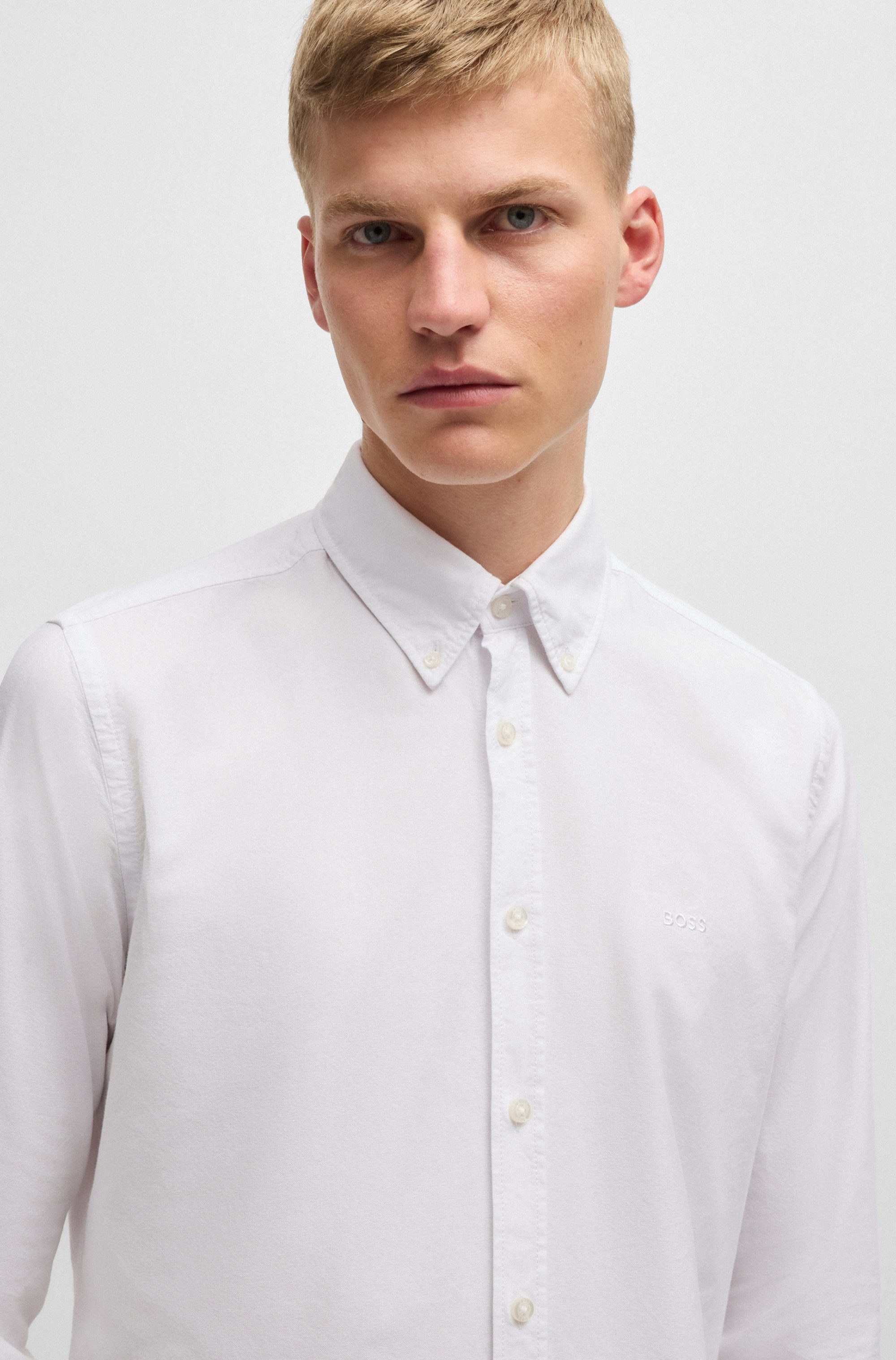 BOSS ORANGE Businesshemd Rickert mit Button-down-Kragen