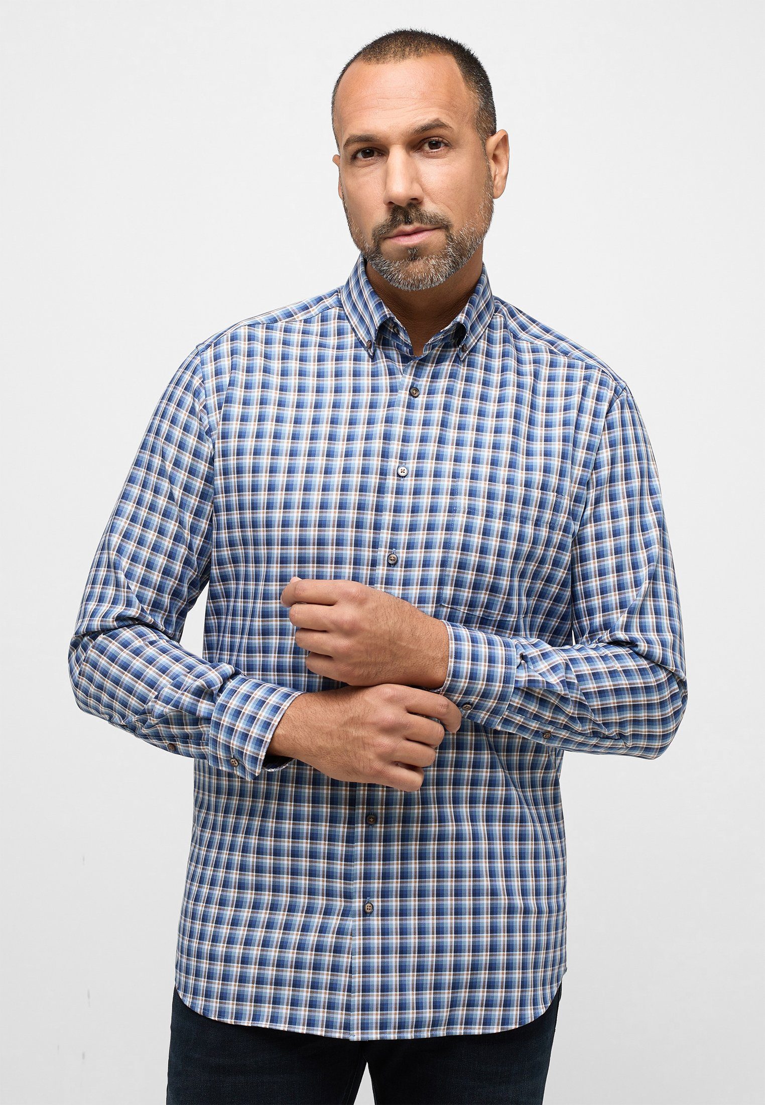 Eterna Langarmhemd MODERN FIT NON IRON günstig online kaufen