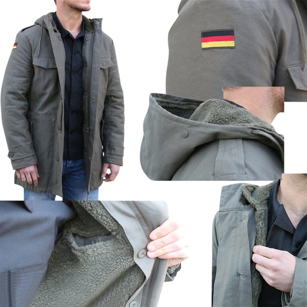 Brandit Parka Brandit Bundeswehr Parka mit Futter + Flaggen Gefüttert günstig online kaufen
