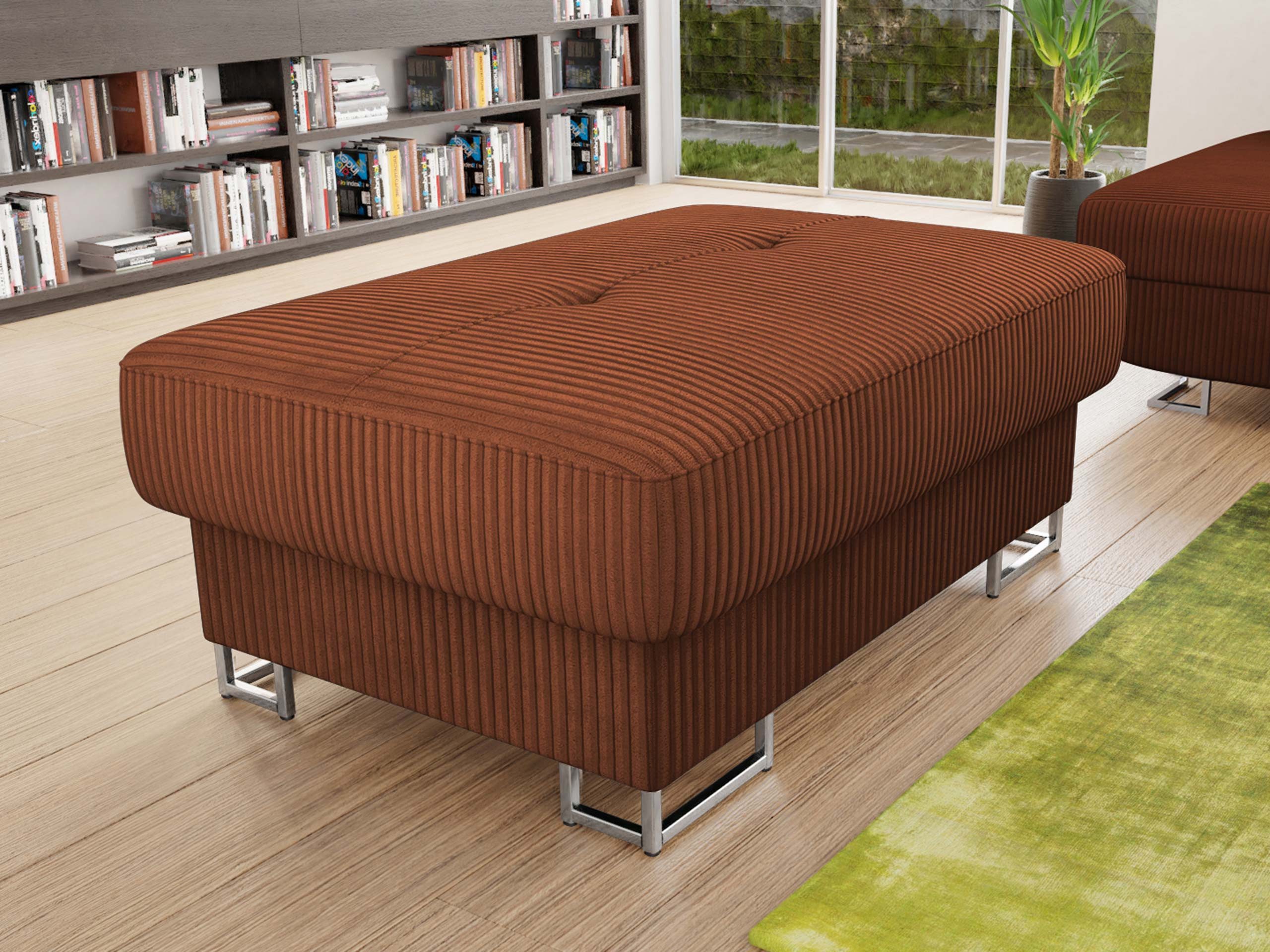 MIRJAN24 Polsterhocker Cotere Cord, 104x67x42 cm, günstig online kaufen