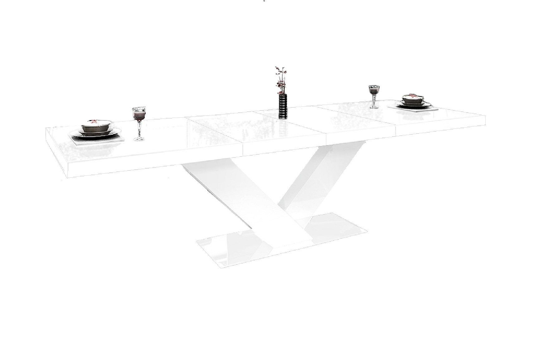designimpex Esstisch Design Tisch HE-999 Weiß günstig online kaufen