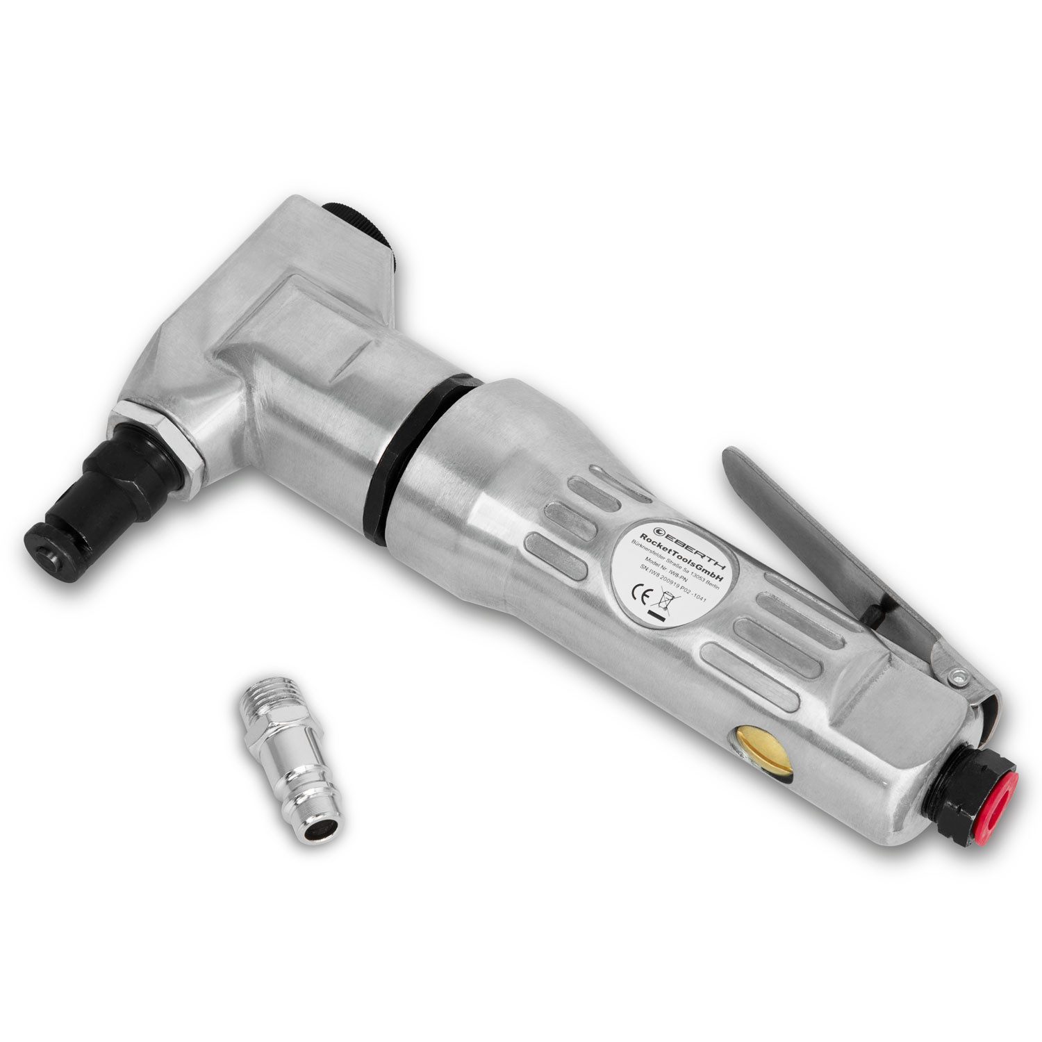 EBERTH Knabber für Stahl, Blech bis 1,5 mm Schnittstärke, 1,6 mm Aluminium, 2,2 mm Kunststoff, 1/4" Druckluft Anschluss, 6 bar Arbeitsdruck