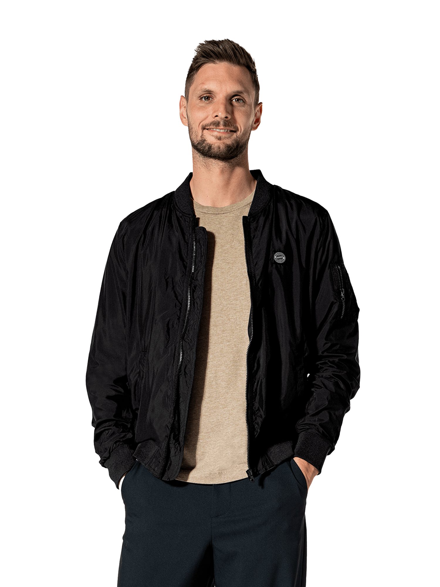 FC Bayern München Windbreaker FC Bayern München, Bomberjacke, Unisex, Schwarz