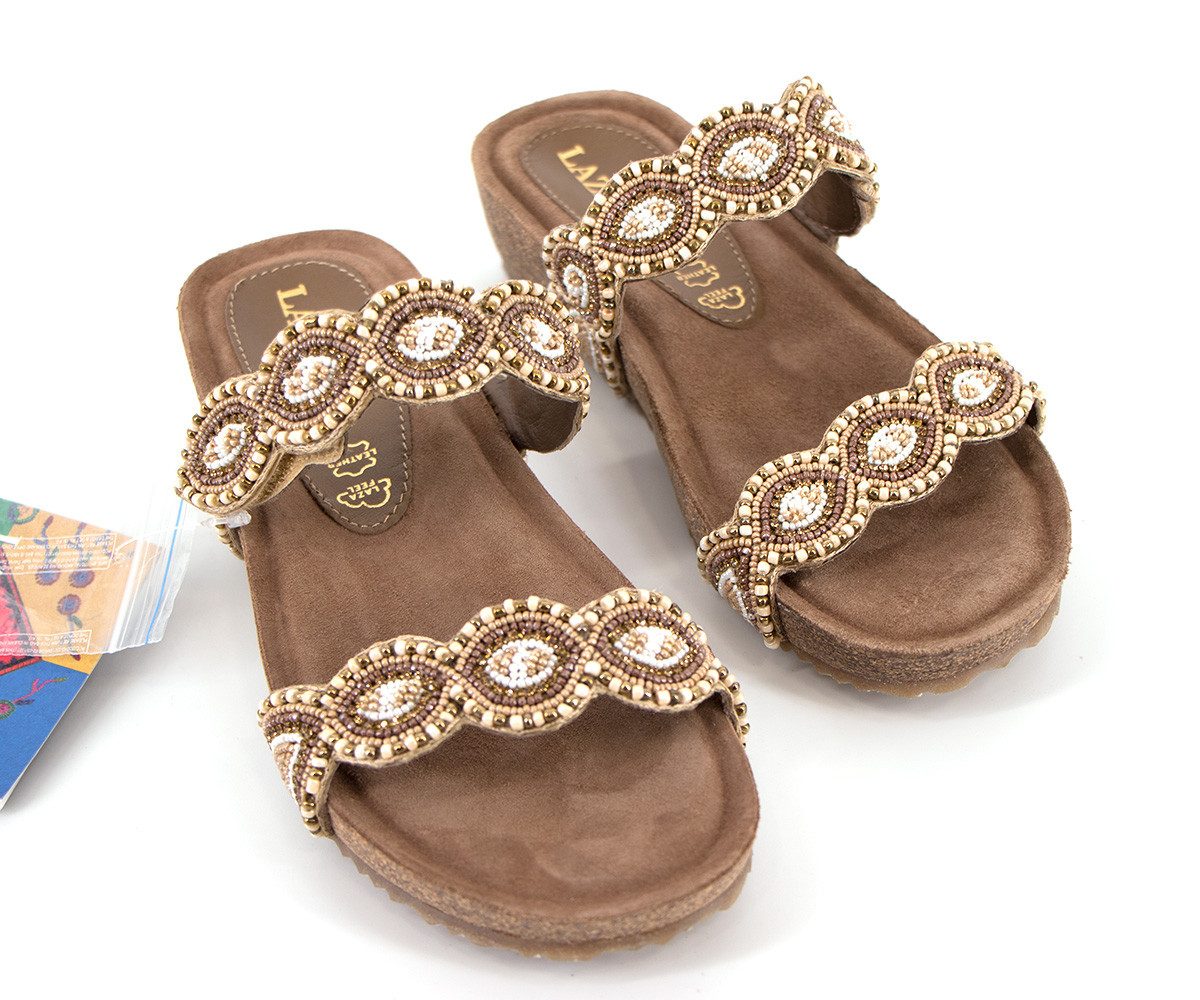 Lazamani Lazamani Keilpantolette beige - 75366 günstig online kaufen