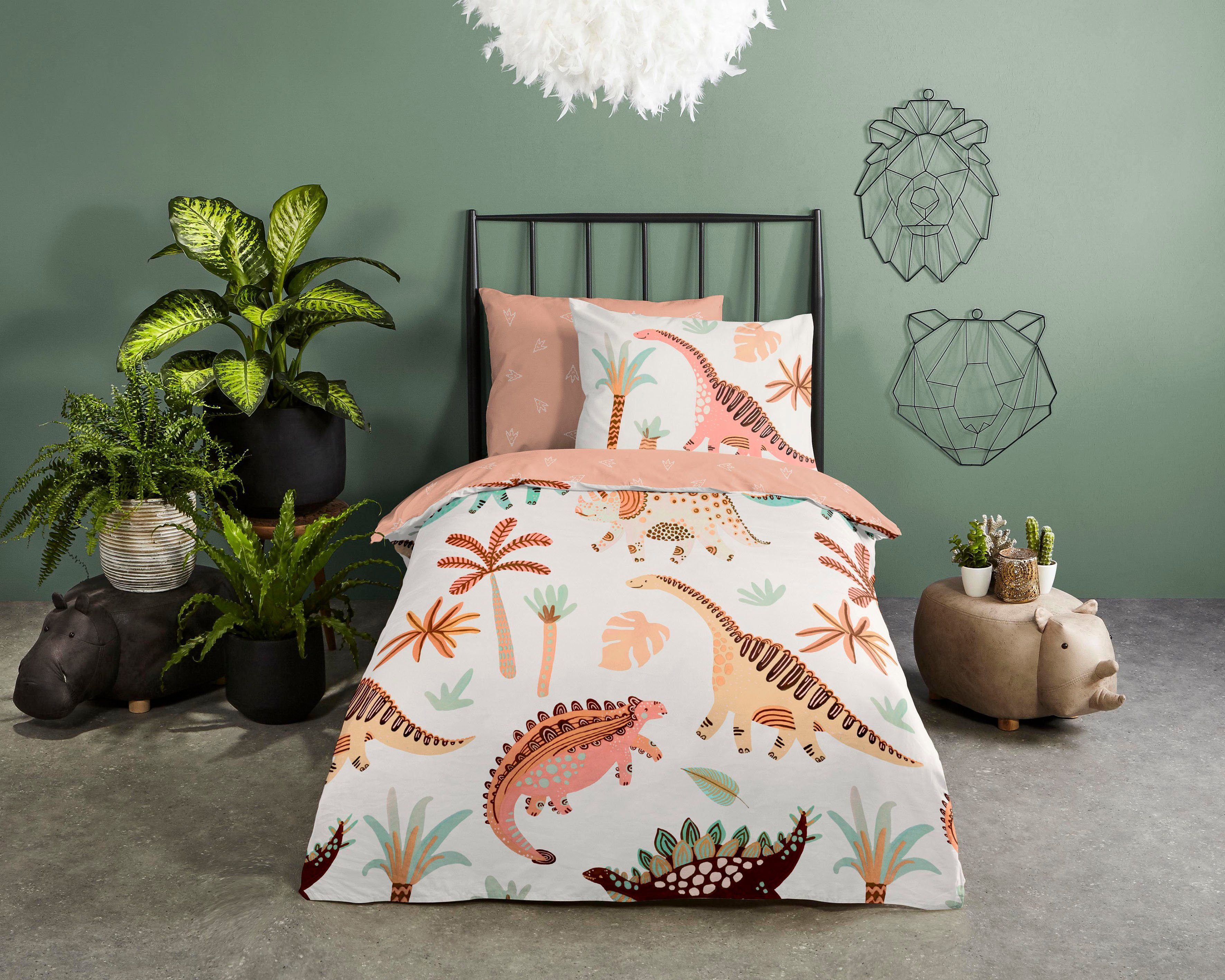 good morning Babybettwäsche Dino, Renforcé, 2 günstig online kaufen