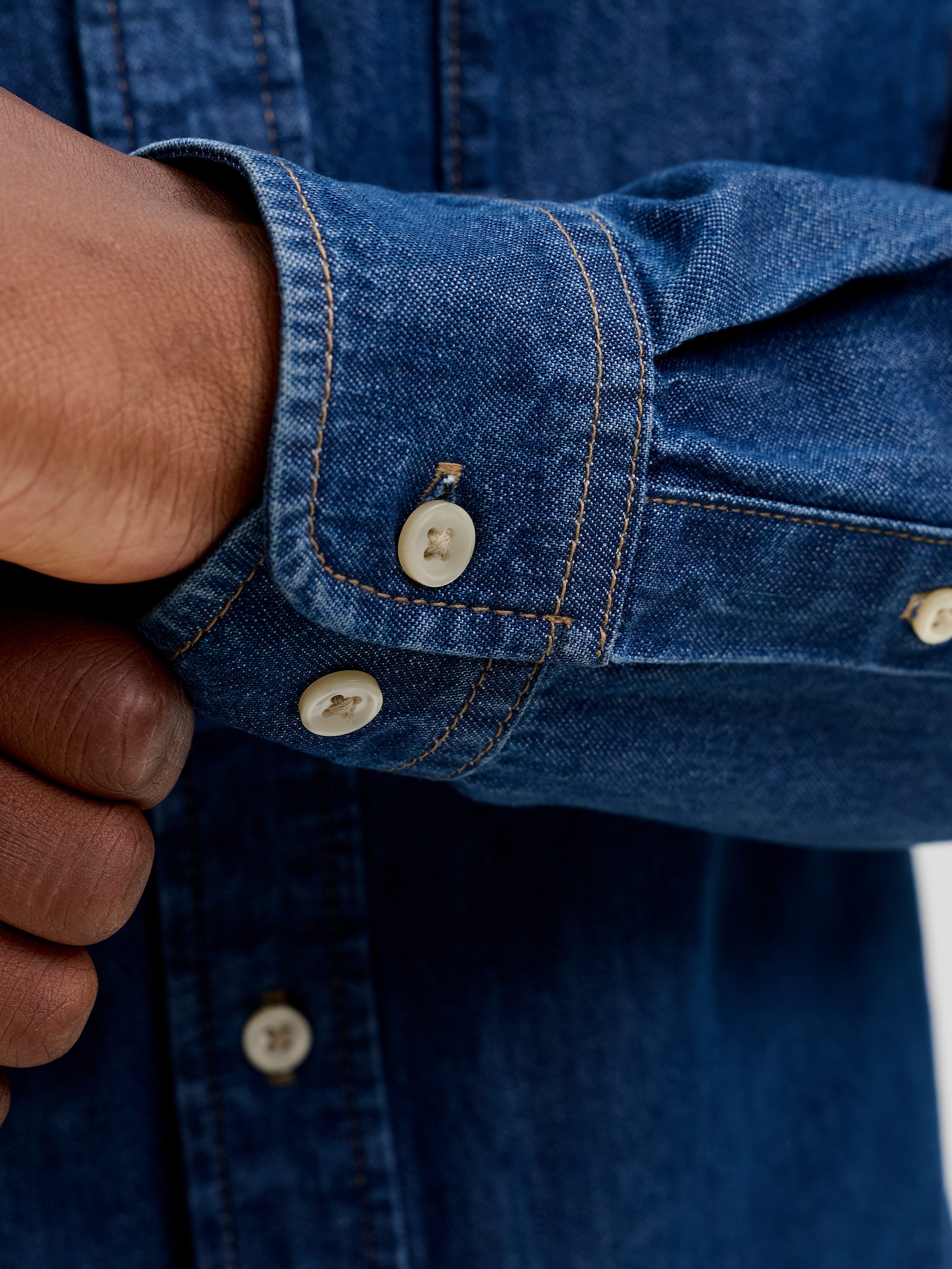 Jack & Jones Jeanshemd JJEBROOK JJOXFORD SHIRT AKM 990 NOOS