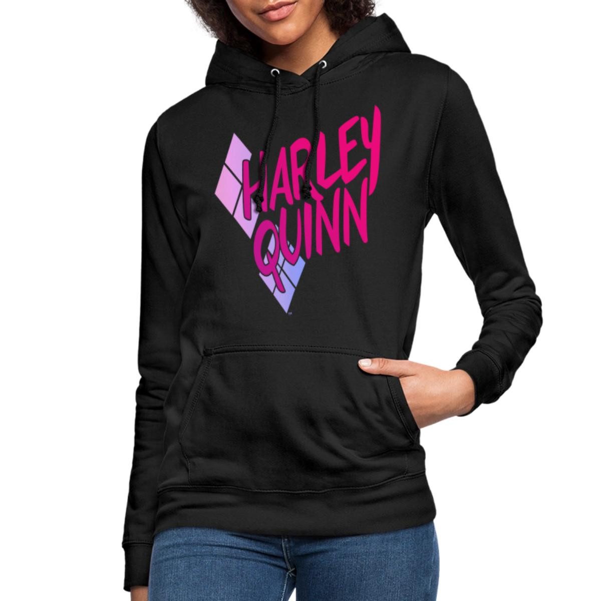Spreadshirt Hoodie Harley Quinn Rautenstyle Pink Damen Hoodie (1-tlg)