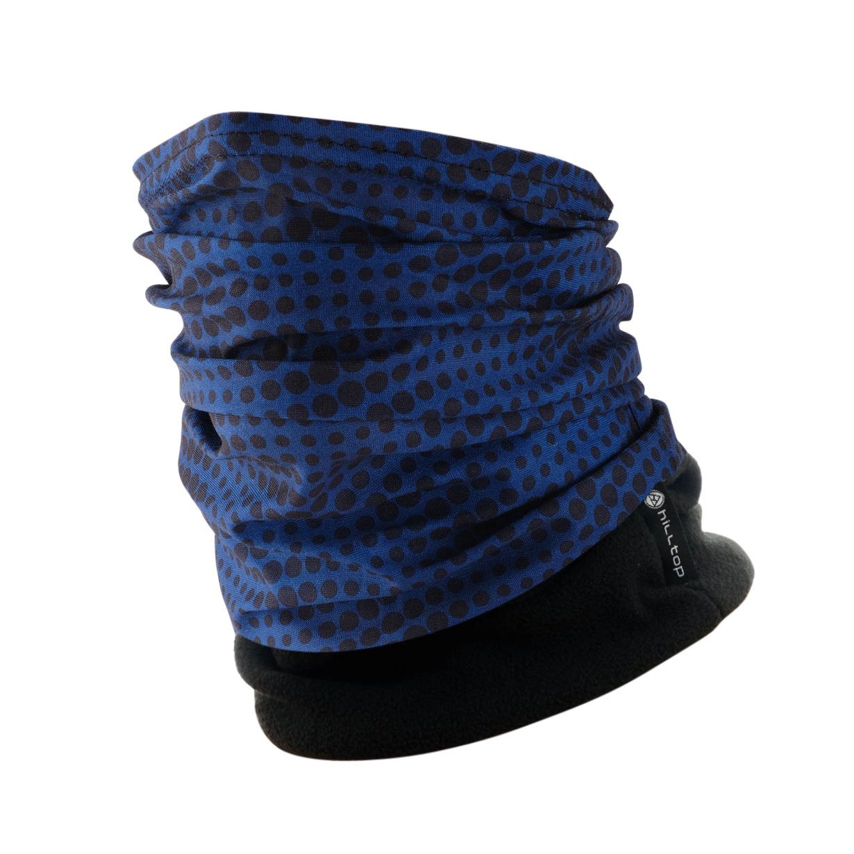 Halstuch, Schlauchschal, Points Polar mit Schal Fleece Hilltop Kopftuch, Black Fleeceschal Blue