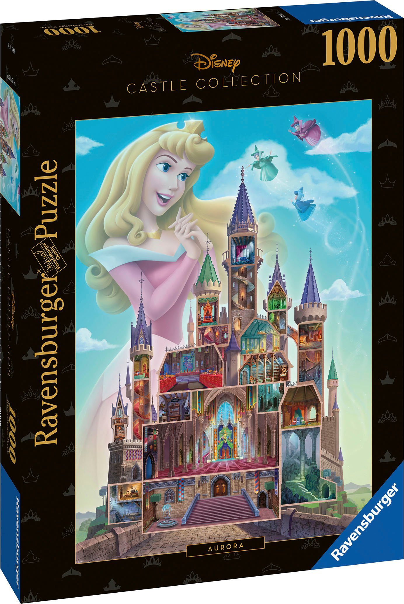Castle Ravensburger 1000 Collection, Disney Puzzle Germany in Made Aurora, Puzzleteile,