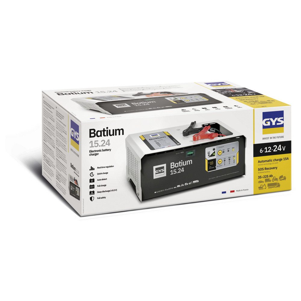 GYS GYS BATIUM 15.24 024526 Automatikladegerät 6 V, 12 V, 24 V 22 A Autobatterie-Ladegerät