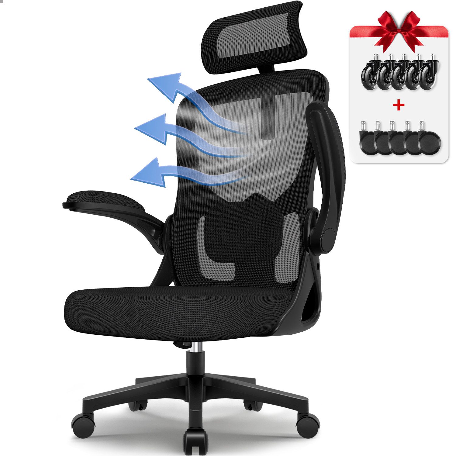 Hiazurm Bürostuhl Bürostuhl, Ergonomischer Schreibtischstuhl, Drehstuhl, günstig online kaufen