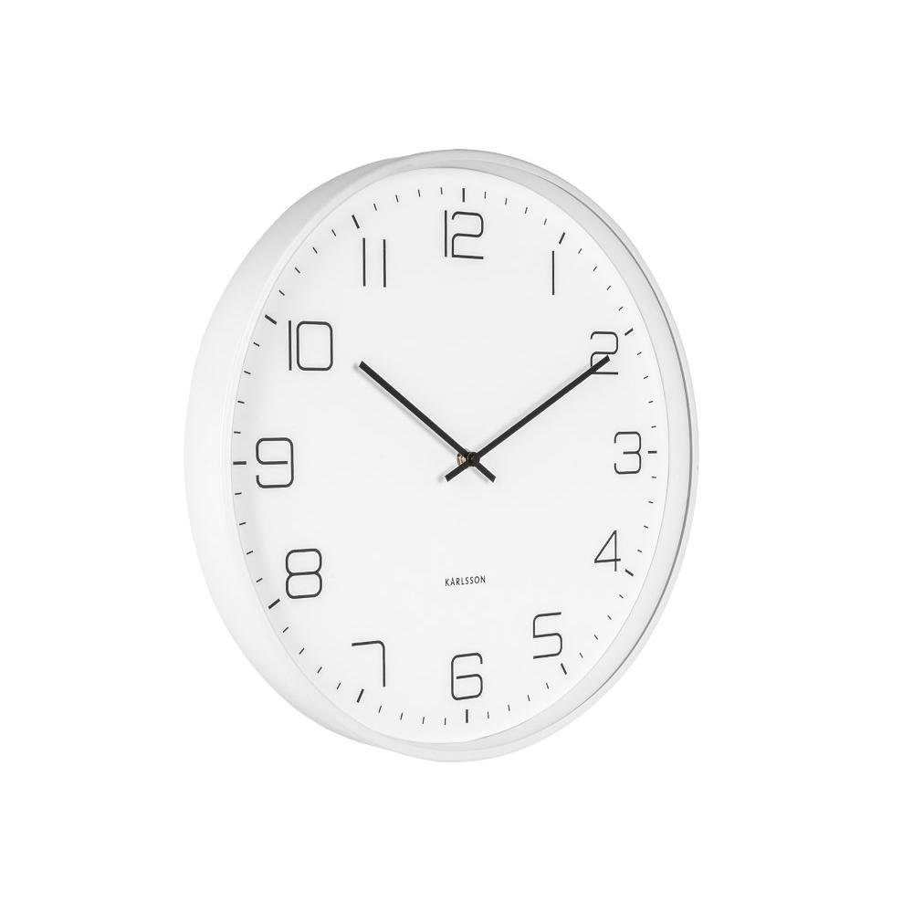 Karlsson Uhr Wanduhr Lofty Mattweiß