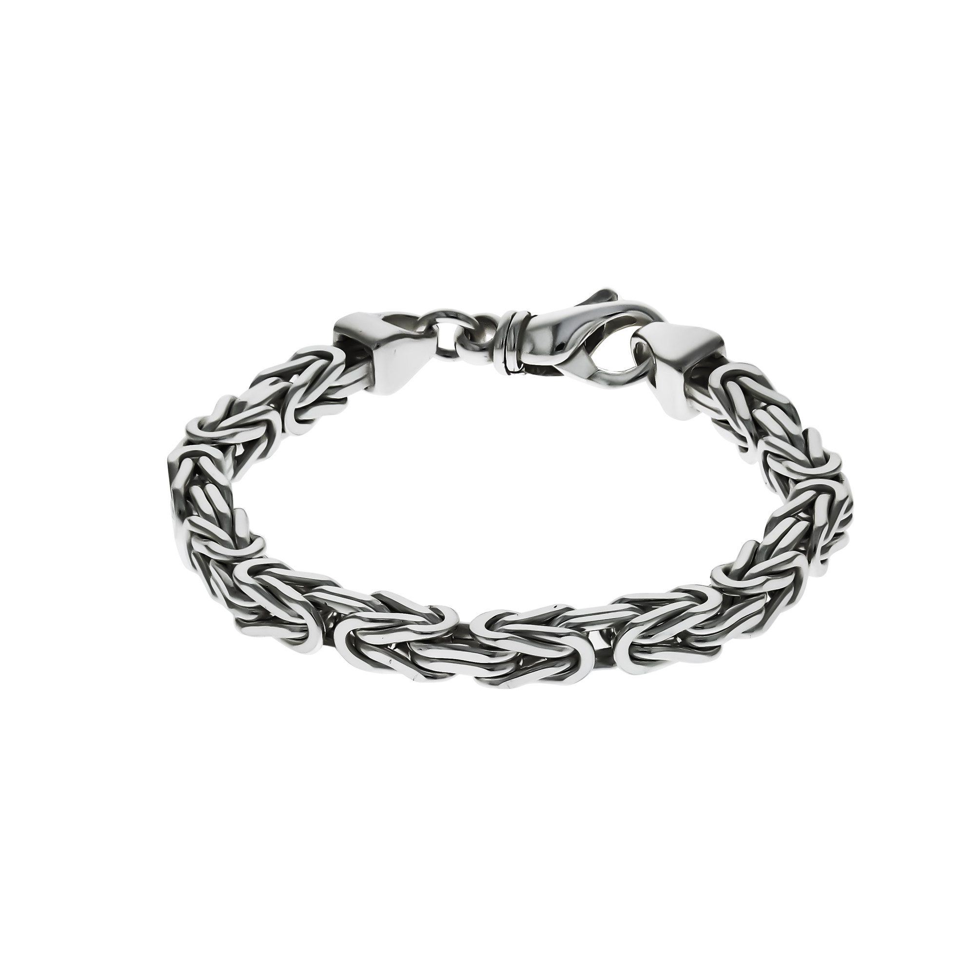 Zeeme Armband Silber 925 poliert Königskette 6mm breit