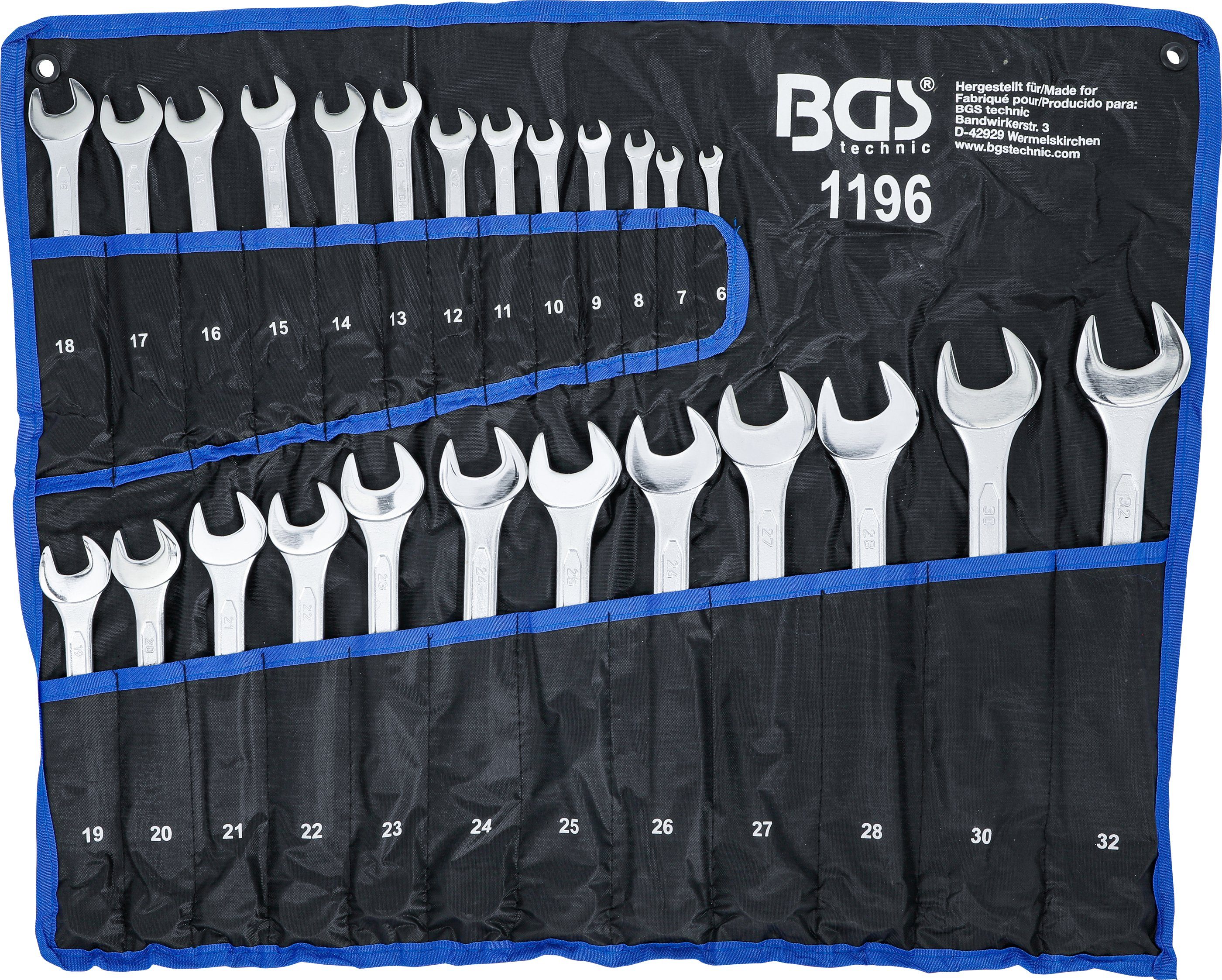 Gabel- und Ringschlüssel Maul- Ringschlüssel SW 6 - 32 mm Satz 25-tlg.