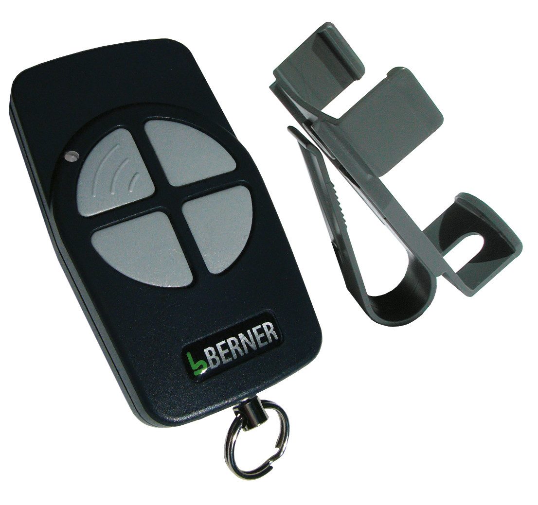 Berner Torantriebe BHS140 Midi-Handsender 4-Kanal, 868 MHz, BLUE family Fernbedienung (4-in-1, Vier Kanäle für bis zu vier Tore oder Antriebe)