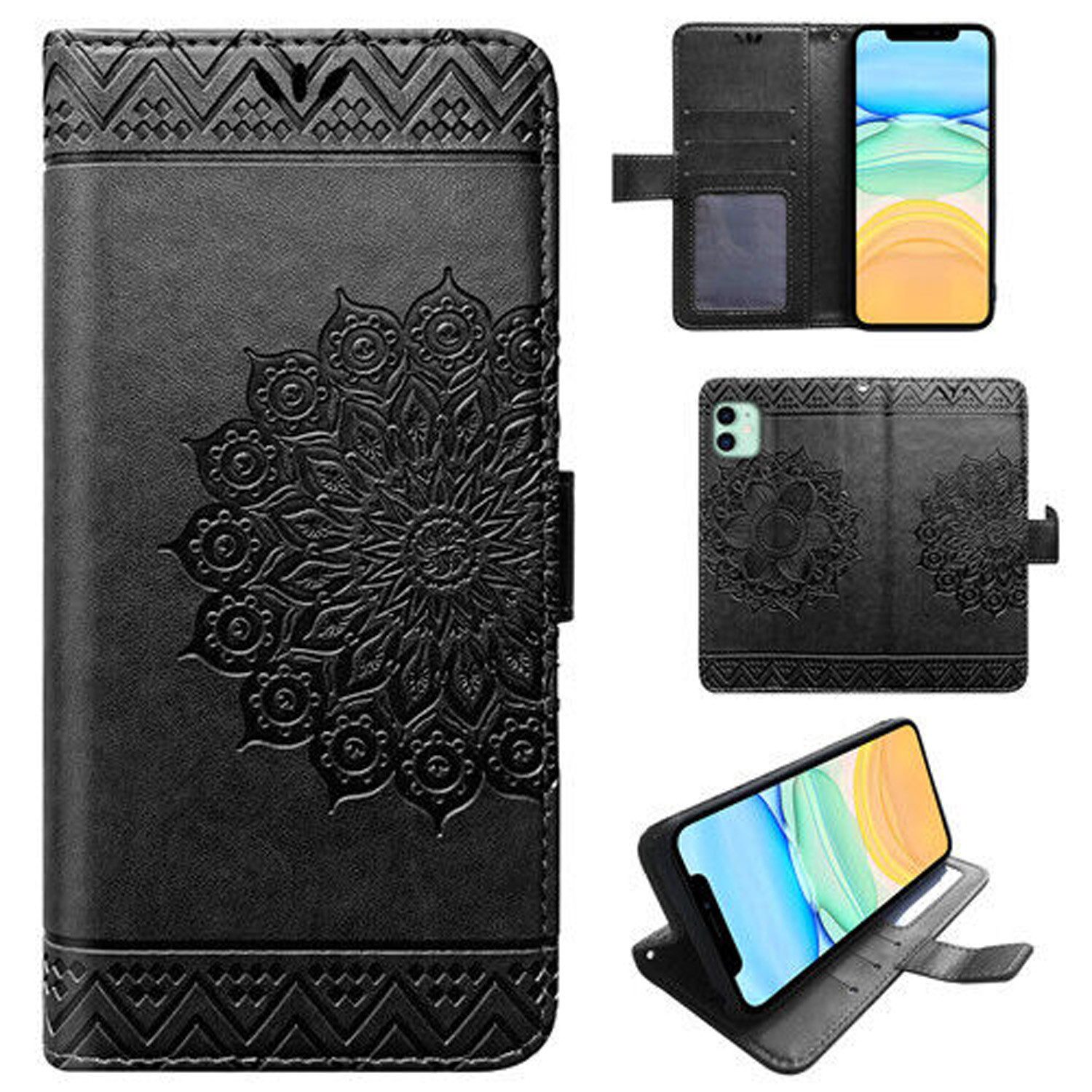 betterfon Handyhülle Handytasche für Apple iPhone Schutzhülle Klapphülle, Wallet Case mit Kartenfächern Magnetverschluss und weicher Innenhülle